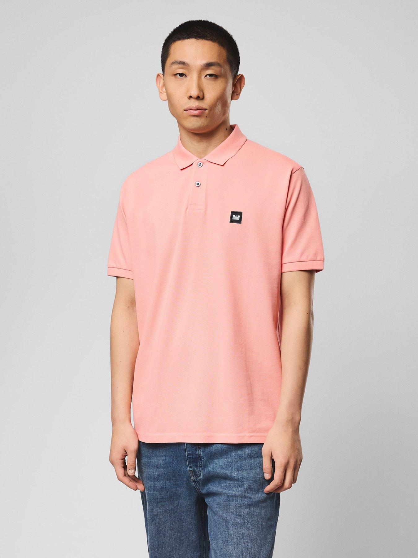 Weekend Offender Heathcote Short Sleeve Polo Shirt - Orange