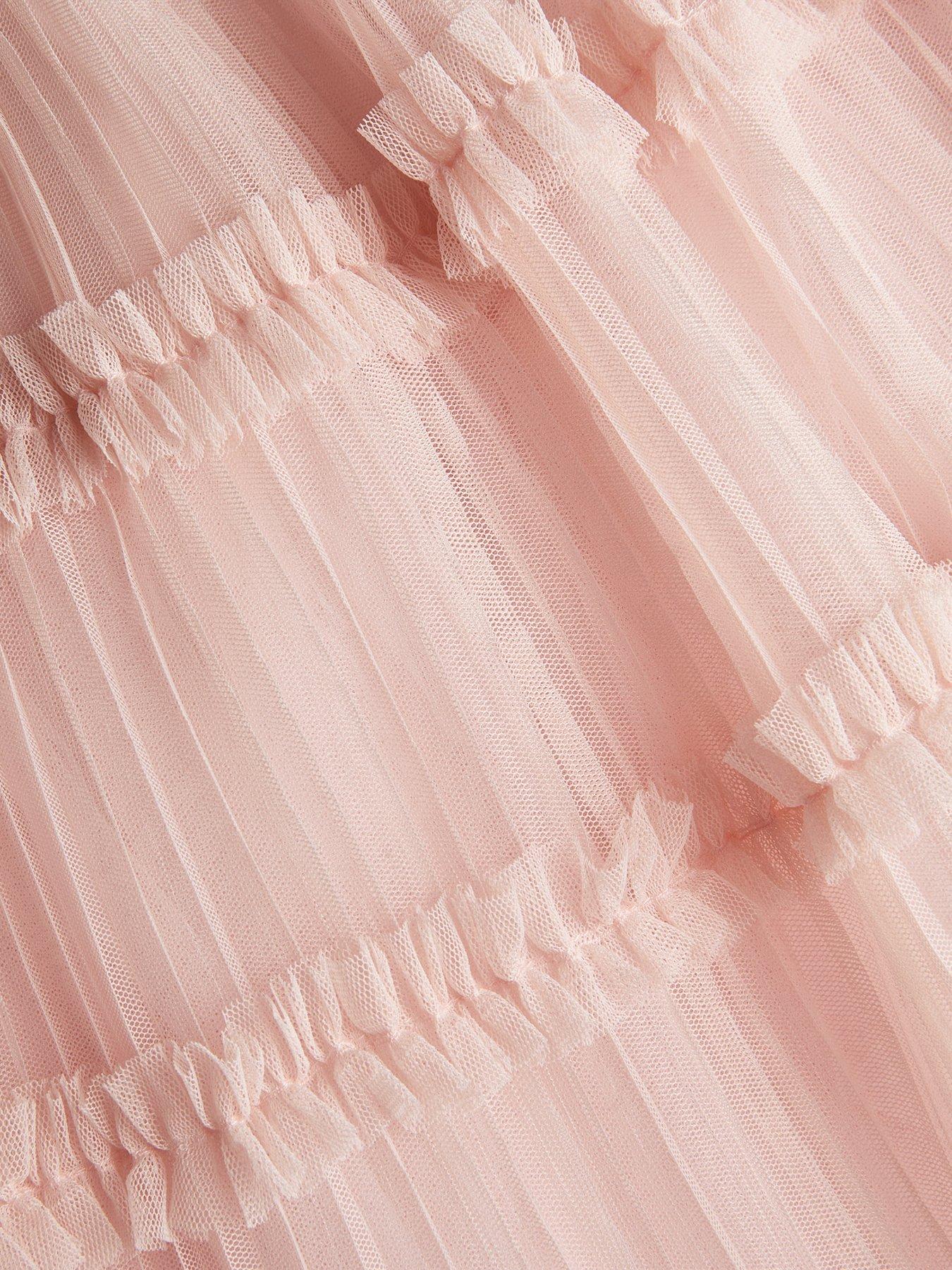  image of monsoon-girls-pleated-ruffle-set-pink