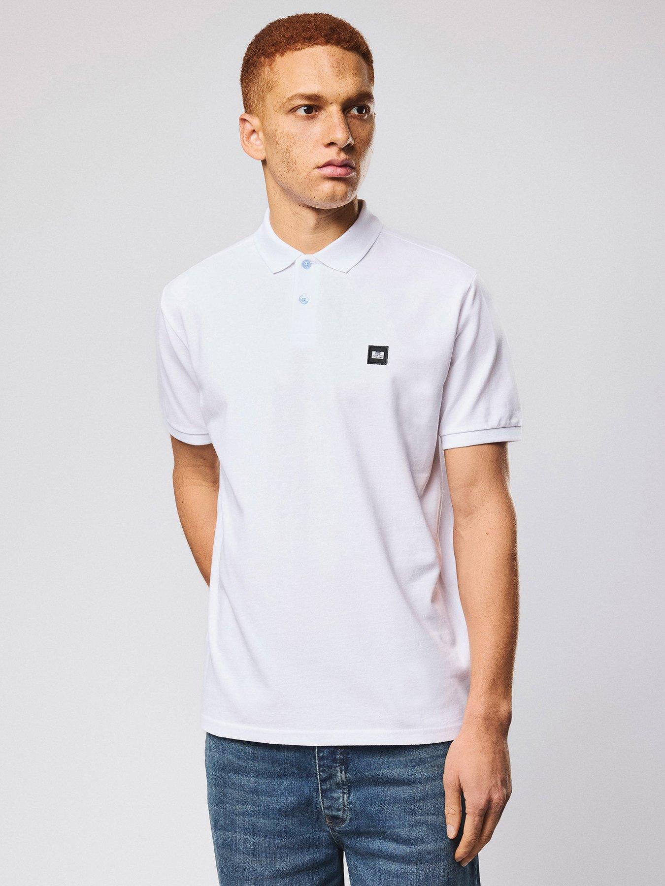 Weekend Offender Heathcote Short Sleeve Polo Shirt - White