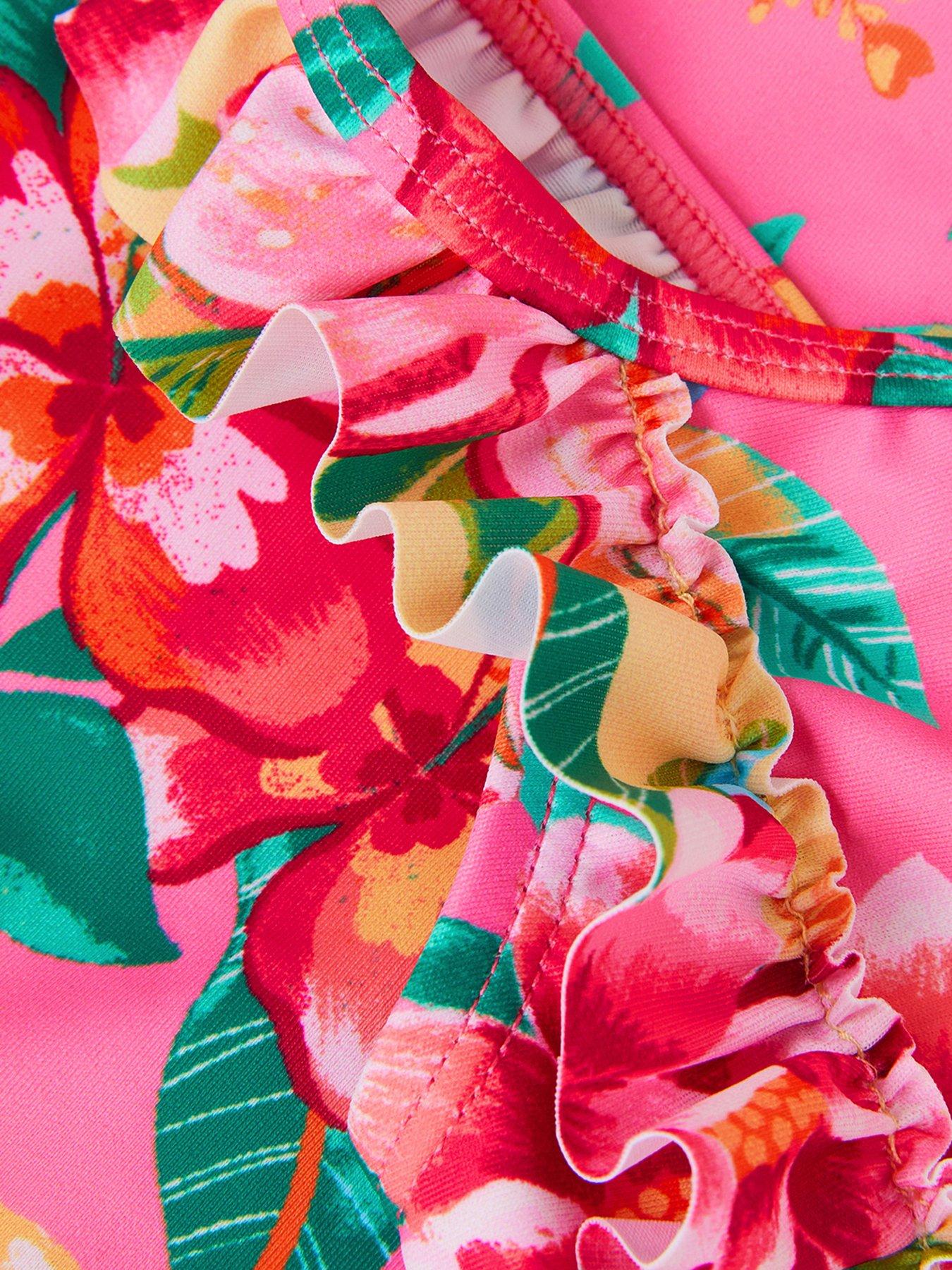Image 3 of 3 of Monsoon Baby Girls Floral Swimsuit - Yellow