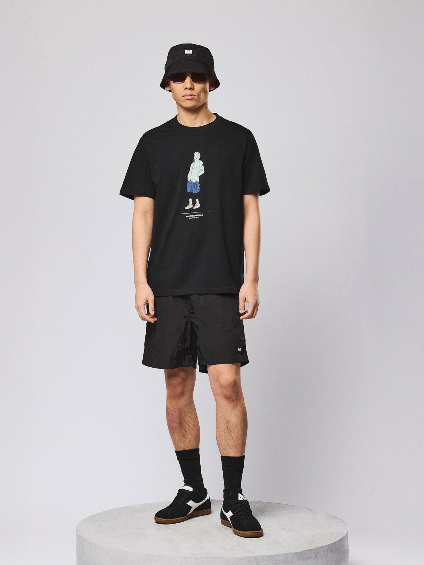 Weekend Offender Stacks Sweat Shorts - Black