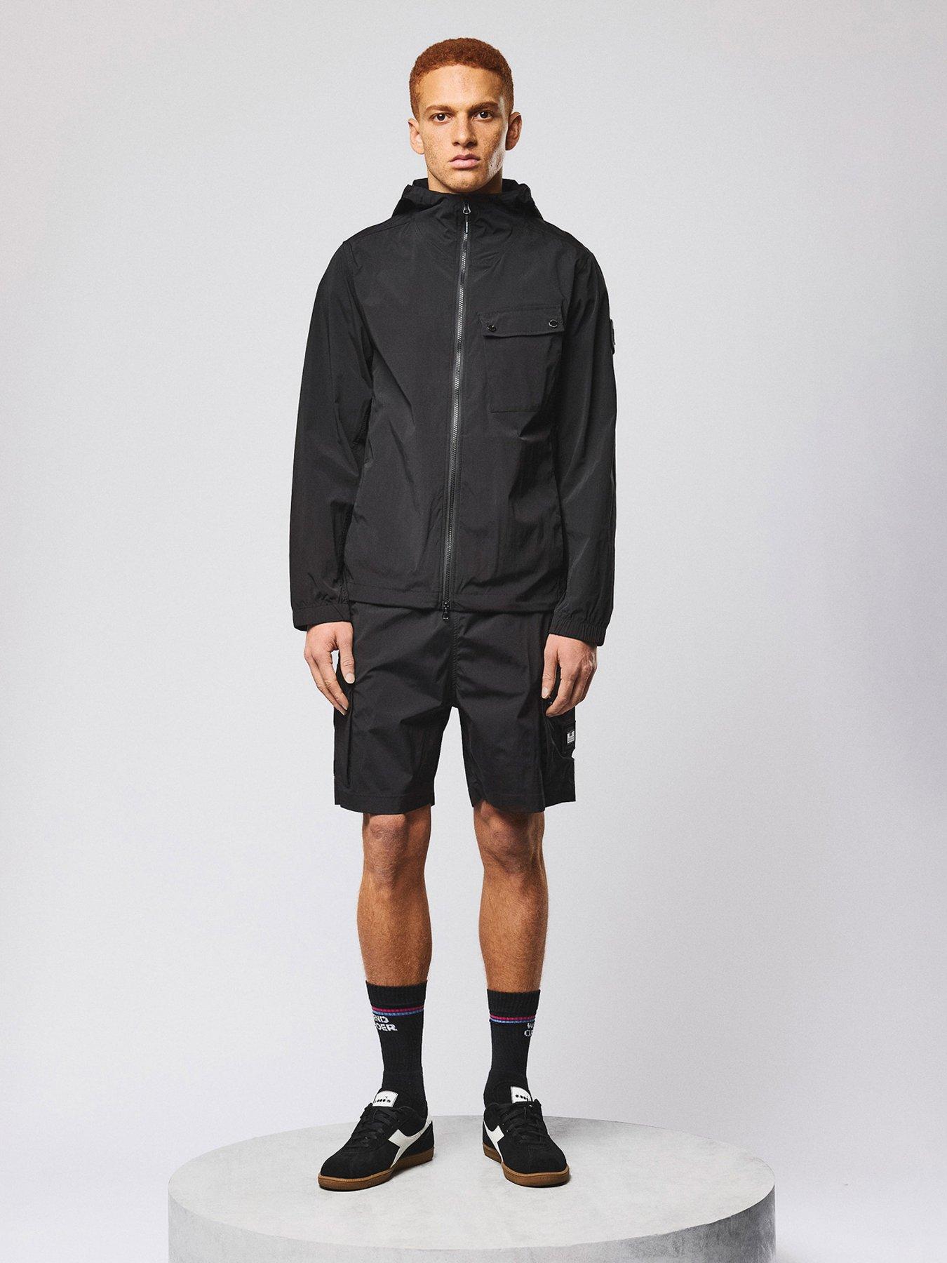  image of weekend-offender-temara-technical-windbreaker-jacket-black