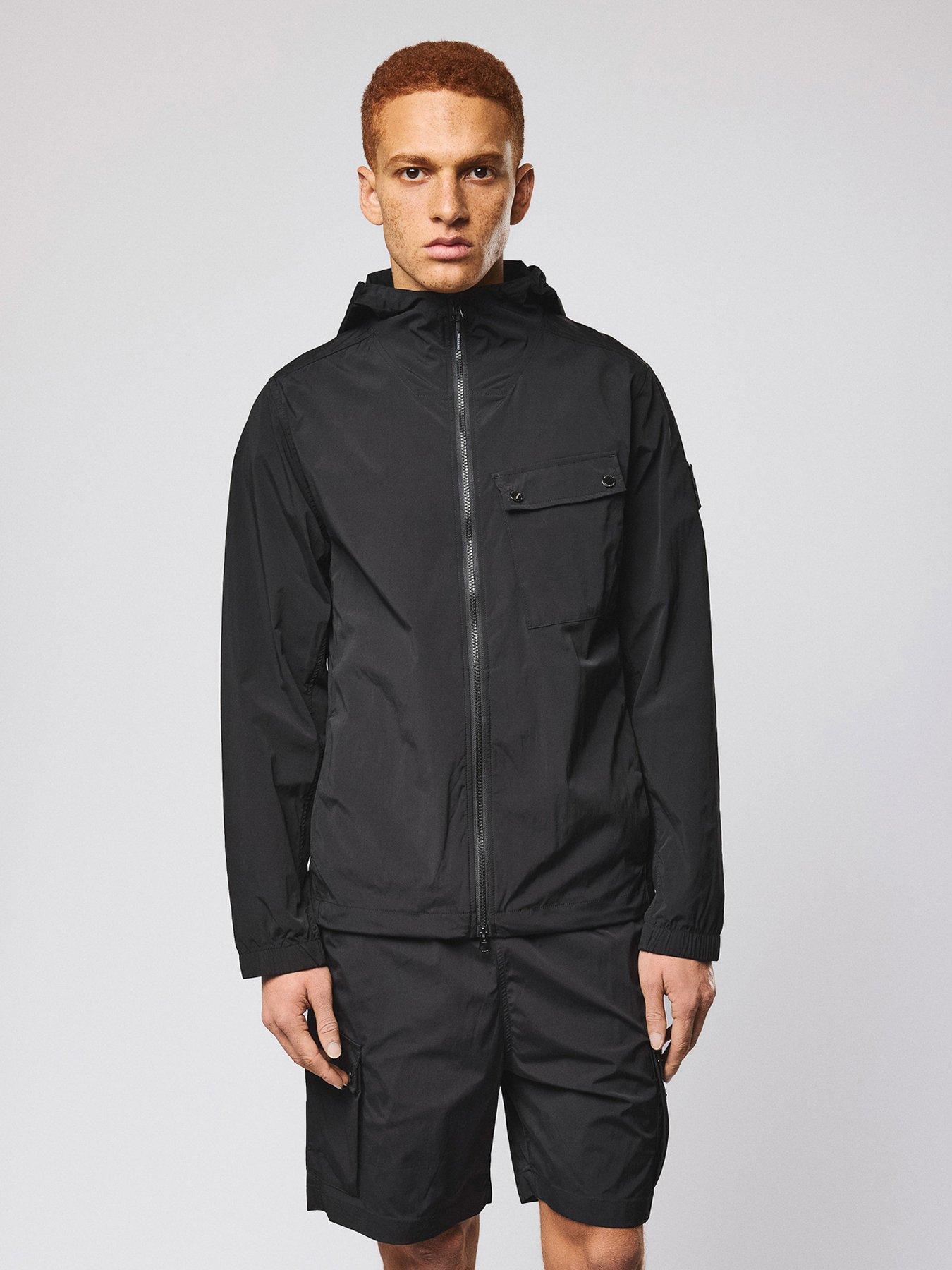  image of weekend-offender-temara-technical-windbreaker-jacket-black