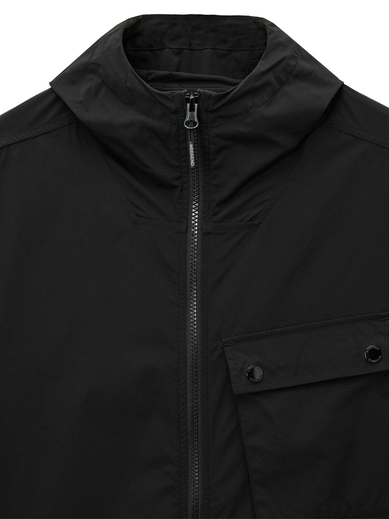  image of weekend-offender-temara-technical-windbreaker-jacket-black