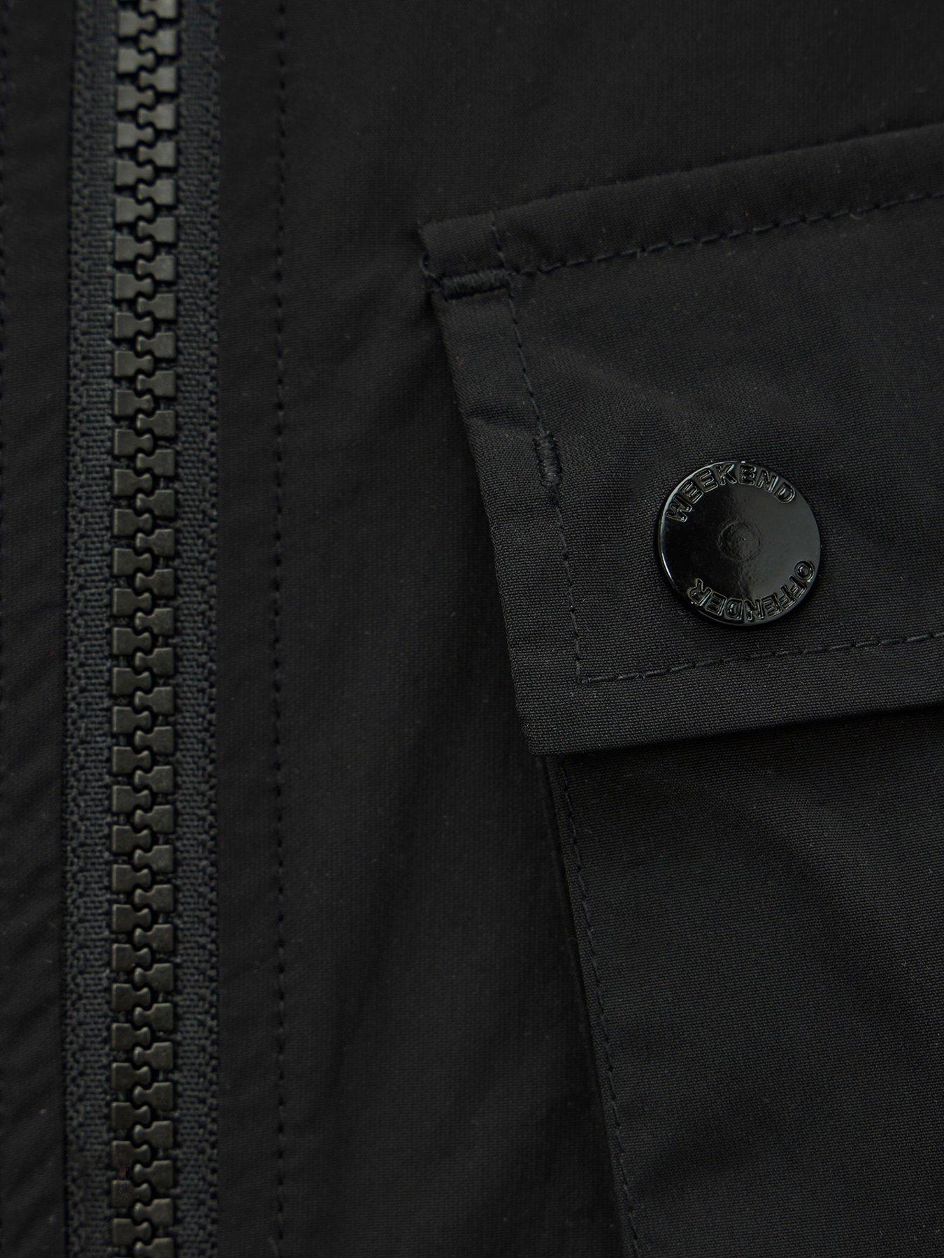  image of weekend-offender-temara-technical-windbreaker-jacket-black