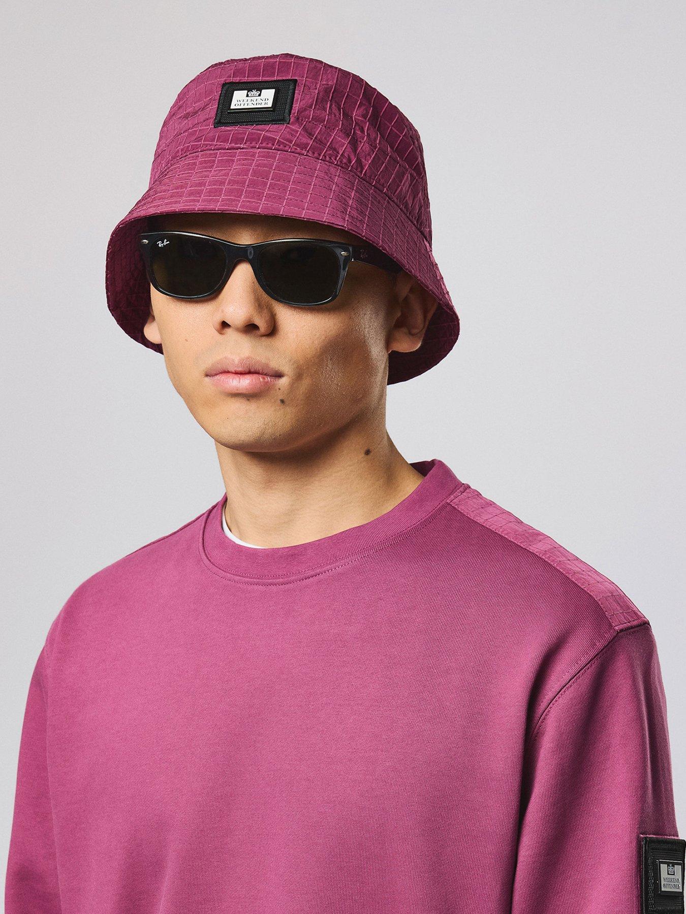  image of weekend-offender-weekend-offender-boukhari-bucket-hat-dark-pink