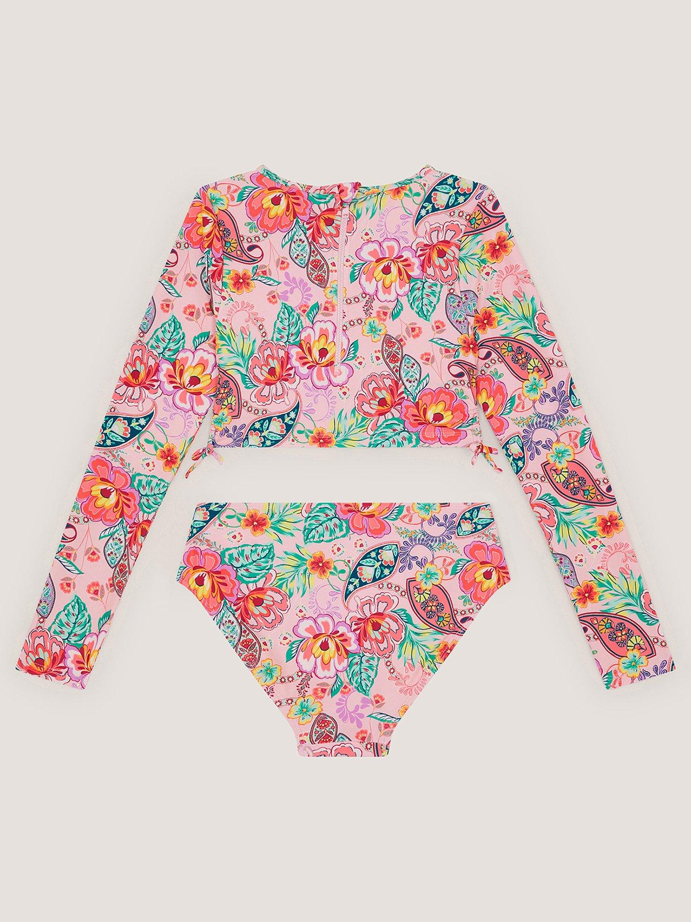 Image 2 of 3 of Monsoon Girls Paisley Print 2 Piece UPF&nbsp;Swim Set - Multi