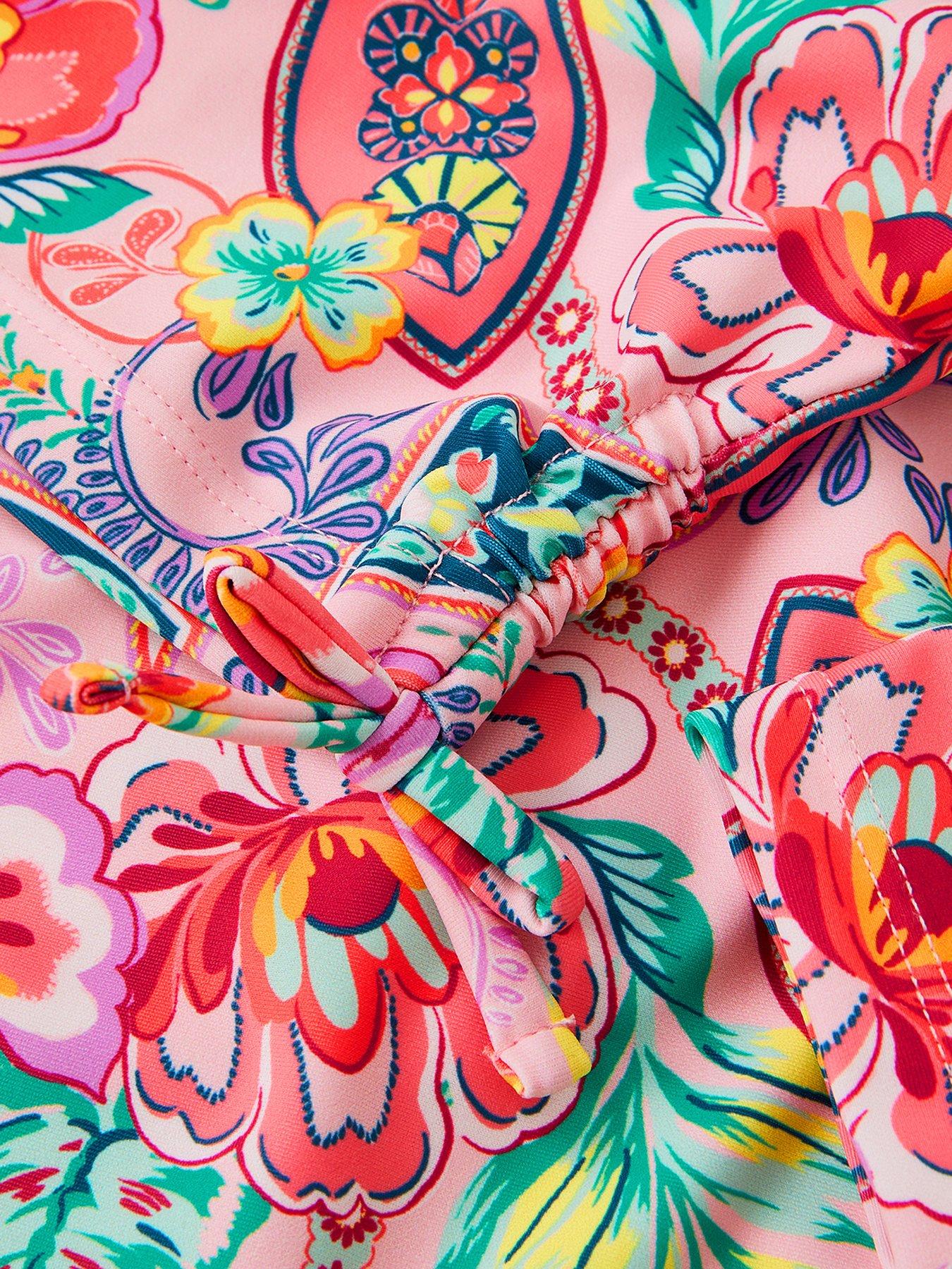 Image 3 of 3 of Monsoon Girls Paisley Print 2 Piece UPF&nbsp;Swim Set - Multi