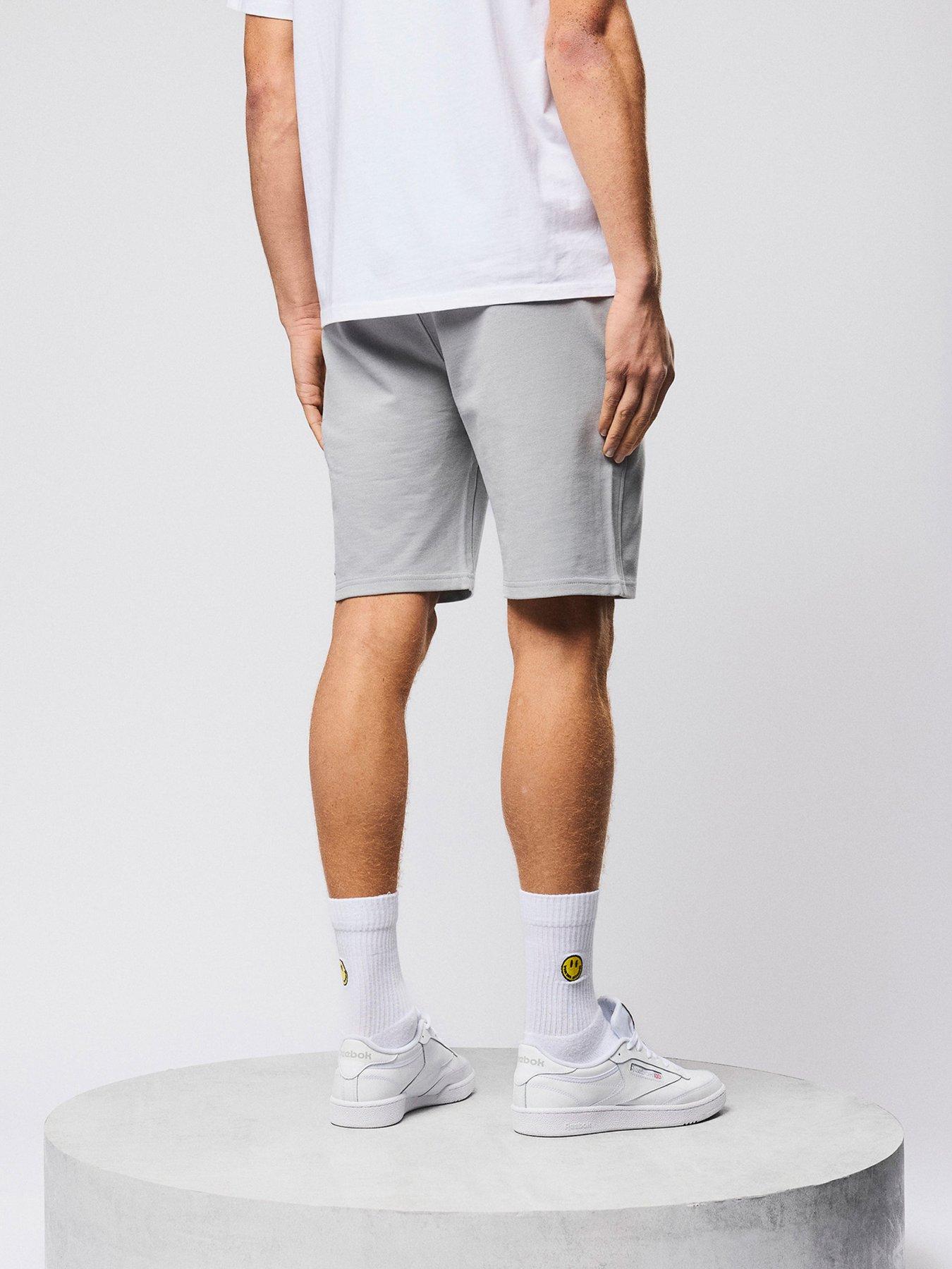  image of weekend-offender-hawkins-cargo-sweat-shorts-grey