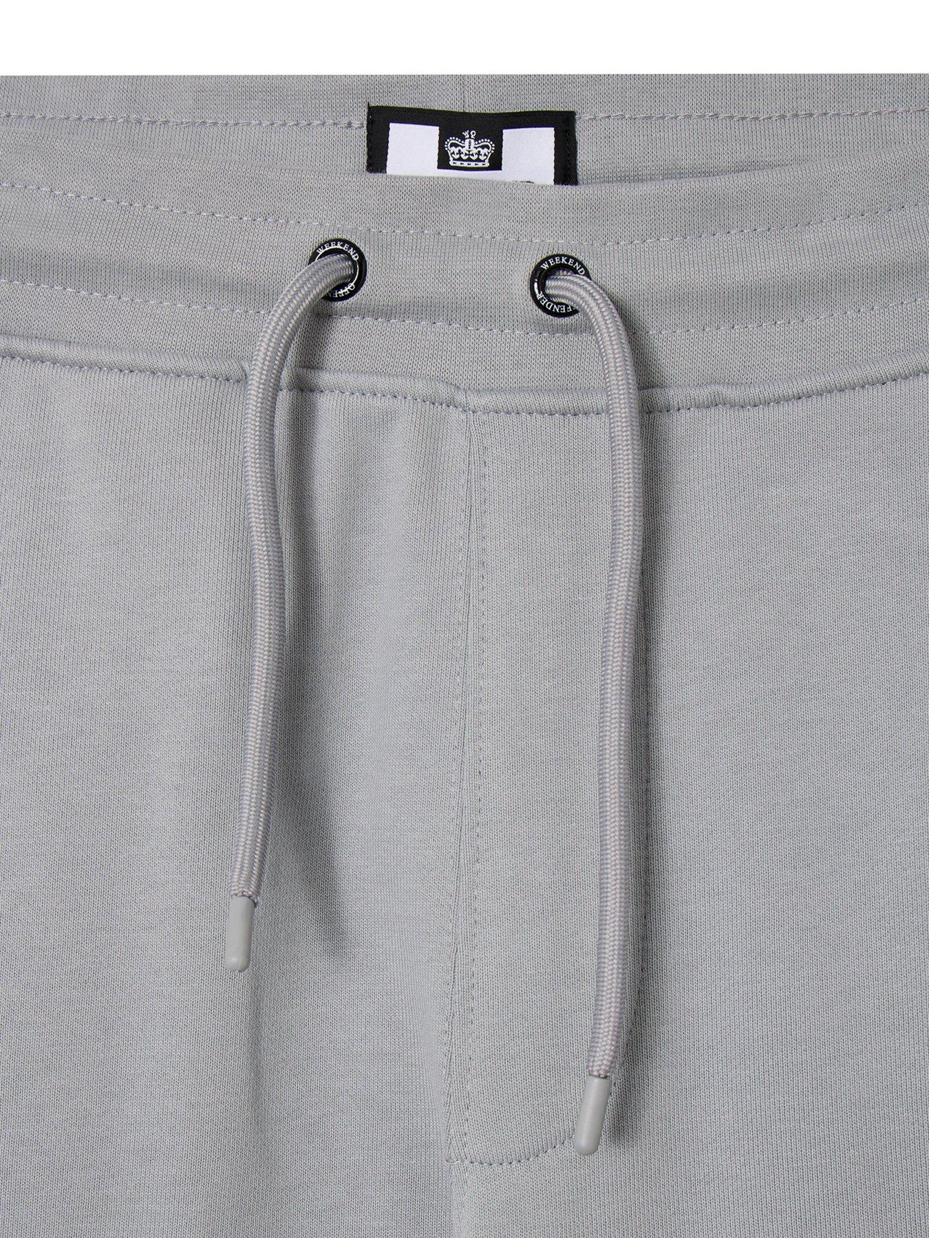  image of weekend-offender-hawkins-cargo-sweat-shorts-grey