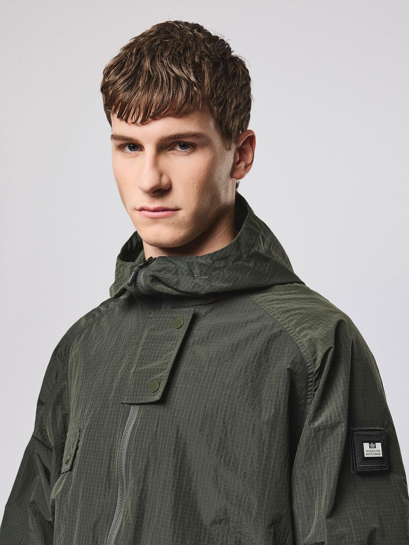 Image 4 of 7 of Weekend Offender Zeralda Technical Waterproof Jacket - Green