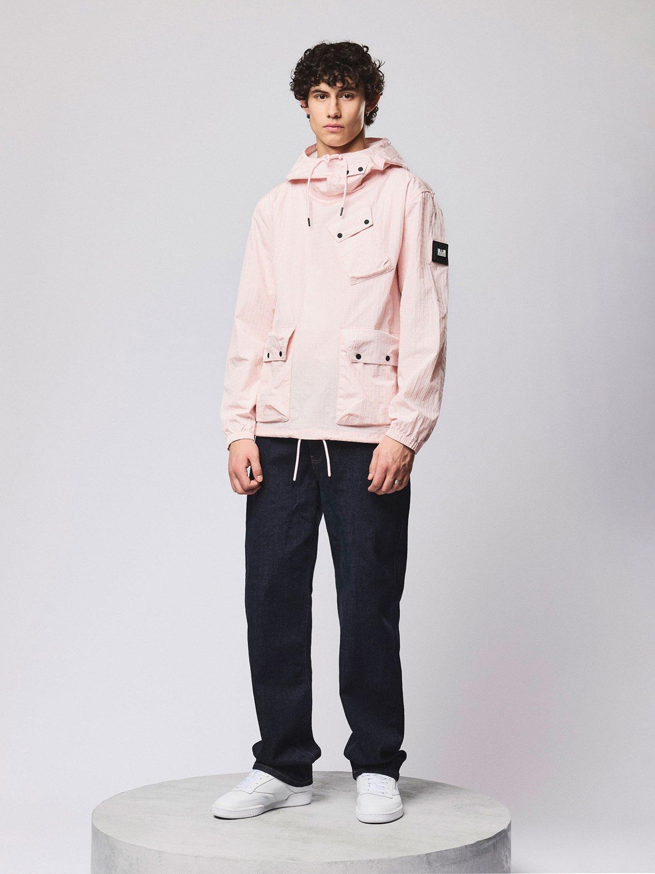 stillFront image of weekend-offender-weekend-offender-grohl-technical-multi-pocket-waterproof-jacket-light-pink