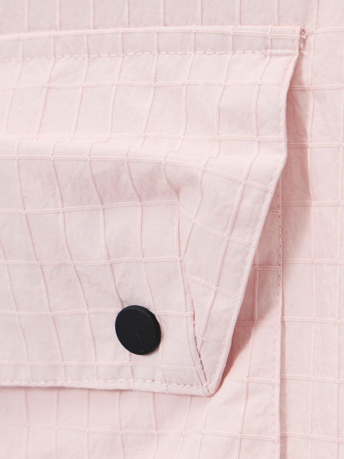 Image 7 of 7 of Weekend Offender Grohl Technical Multi Pocket Waterproof Jacket - Light Pink