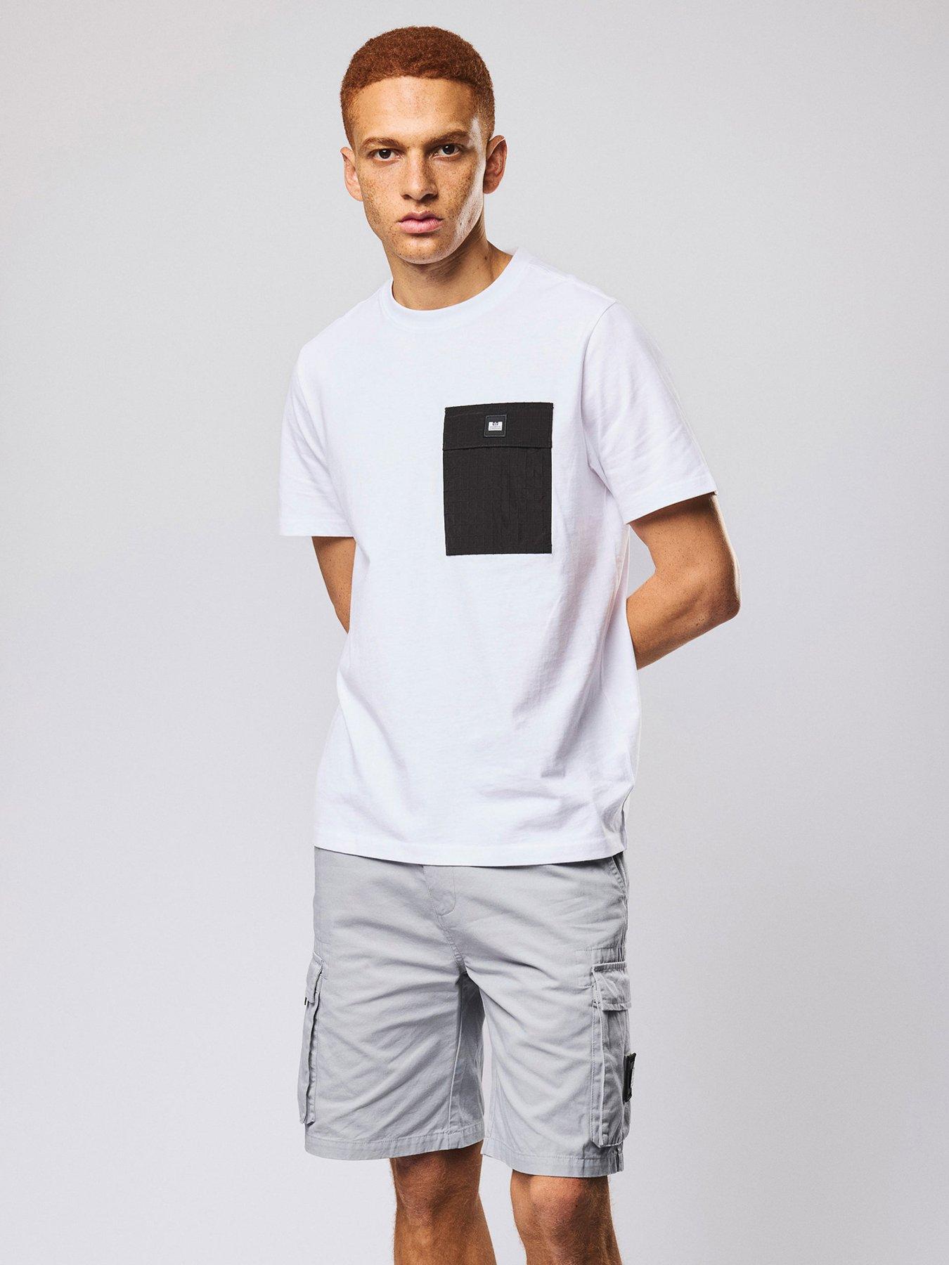 Weekend Offender Weekend Offender Stiniva Ripstop Short Sleeve Pocket T-shirt - White/black