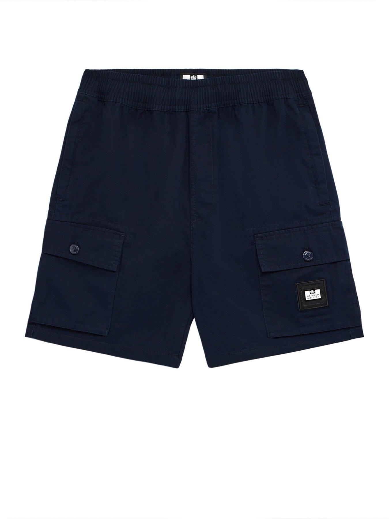  image of weekend-offender-scopello-flat-pocket-cargo-shorts-navy
