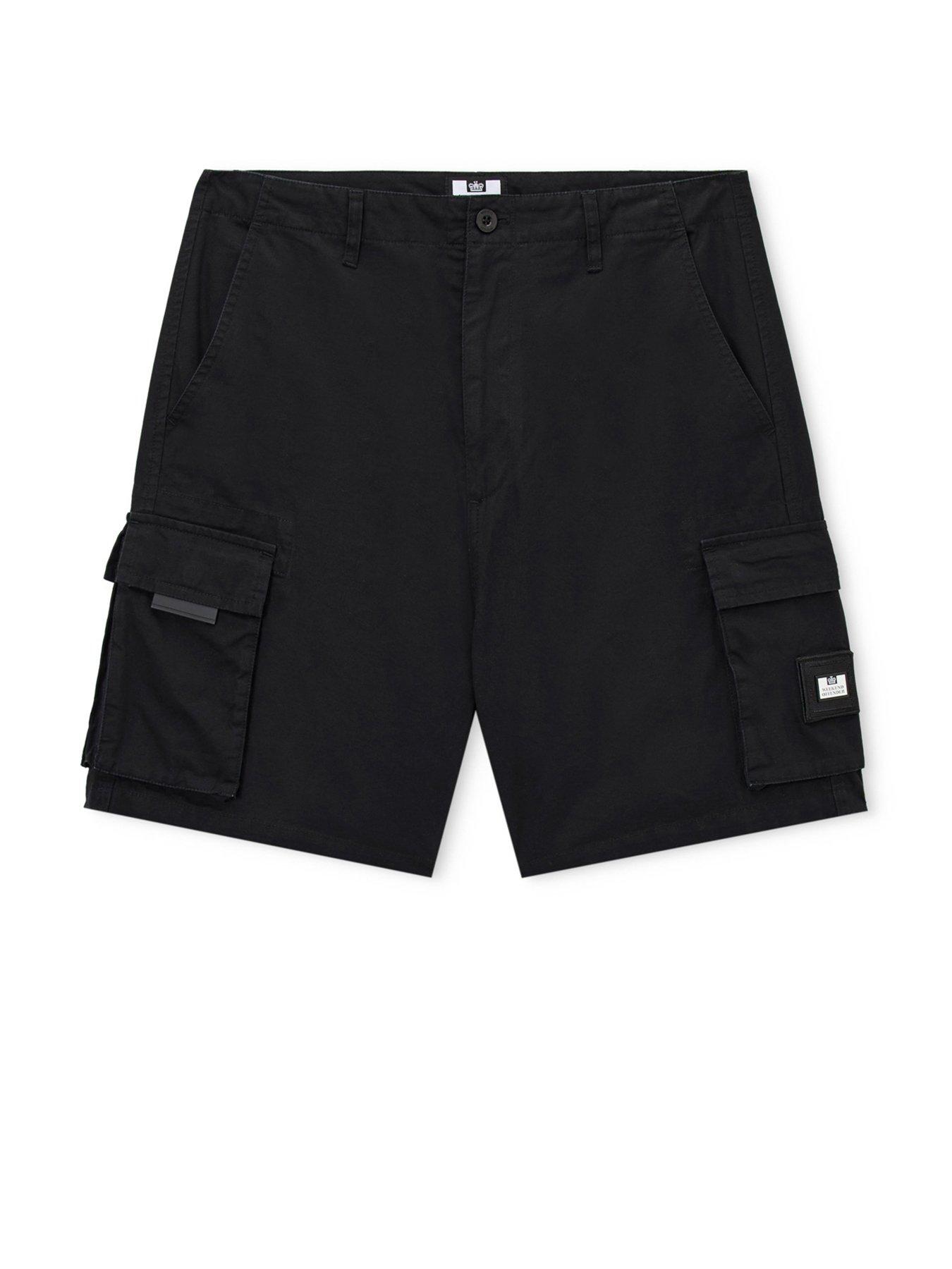 image of weekend-offender-mascia-cargo-shorts-black