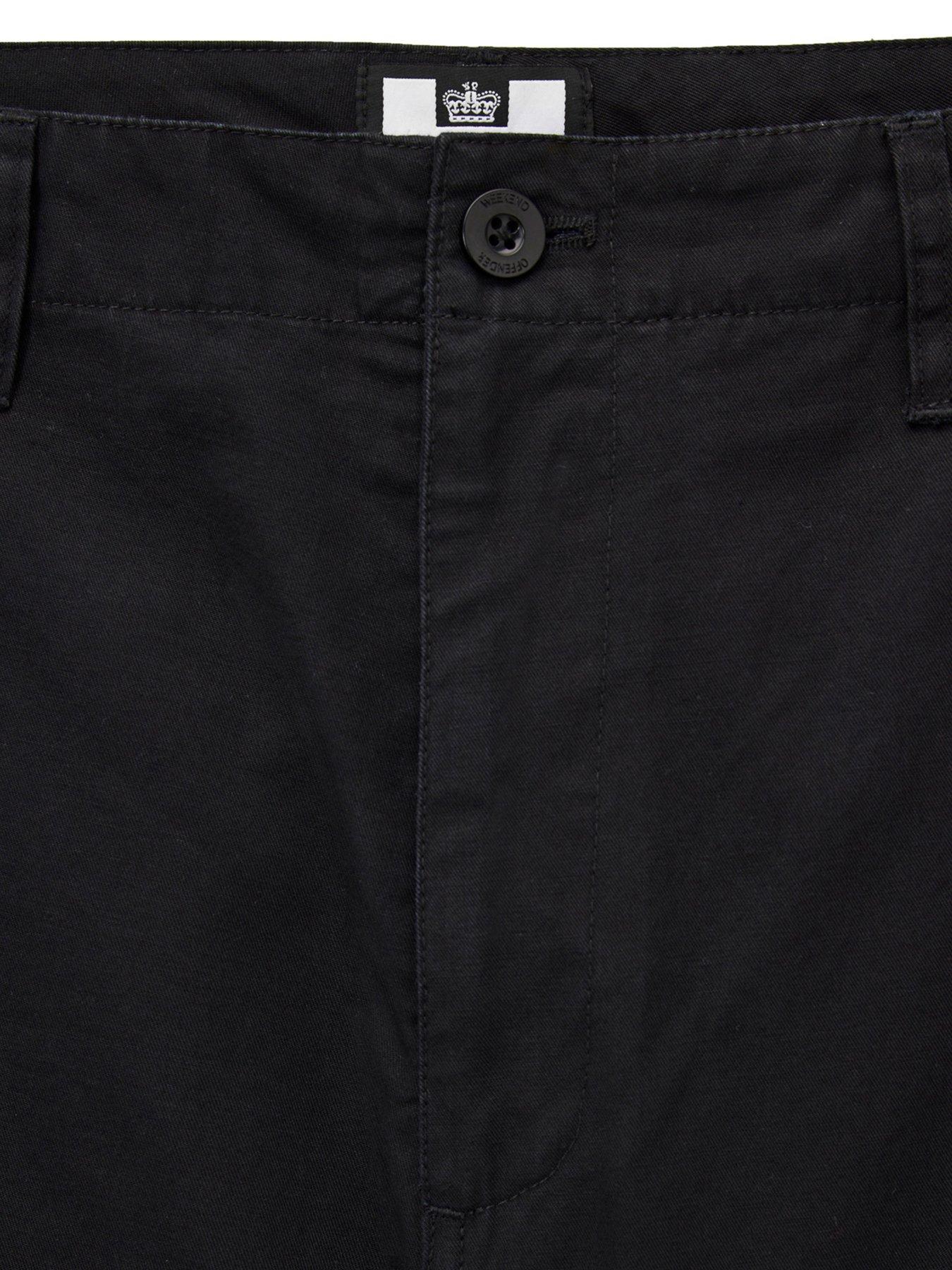  image of weekend-offender-mascia-cargo-shorts-black