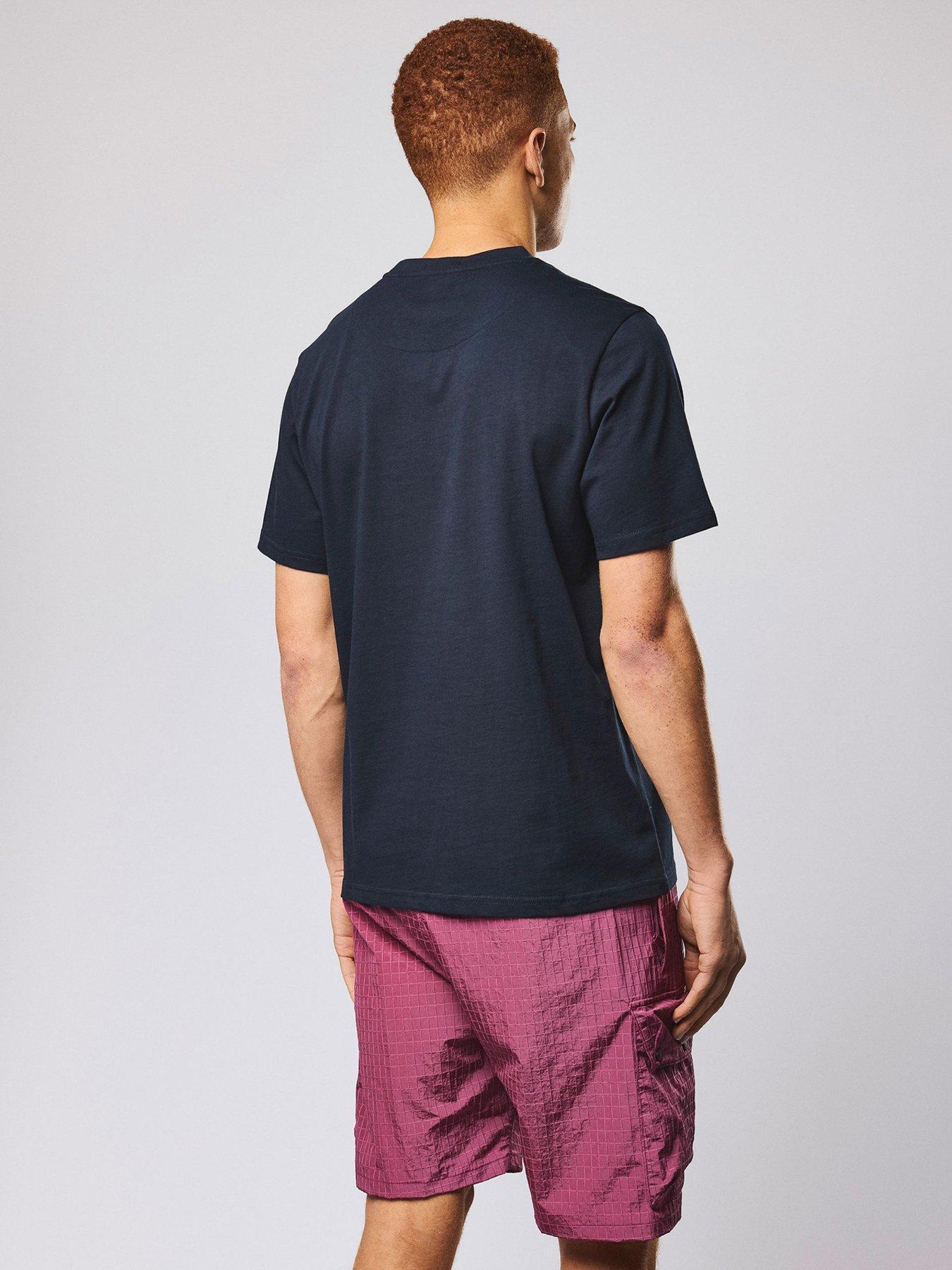  image of weekend-offender-brooklands-classic-badge-t-shirt-navy
