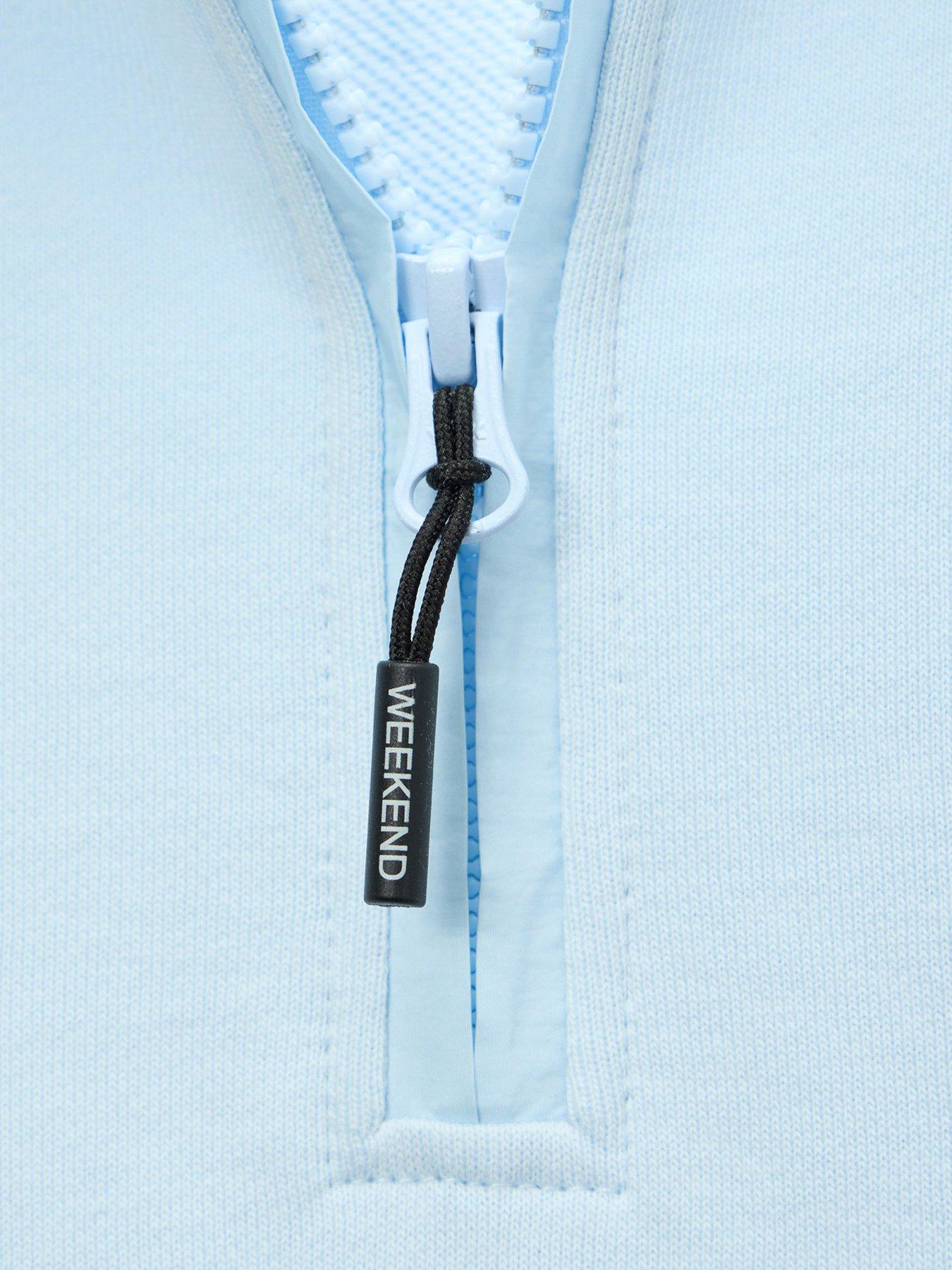  image of weekend-offender-kraviz-14-zip-sweatshirt-light-blue