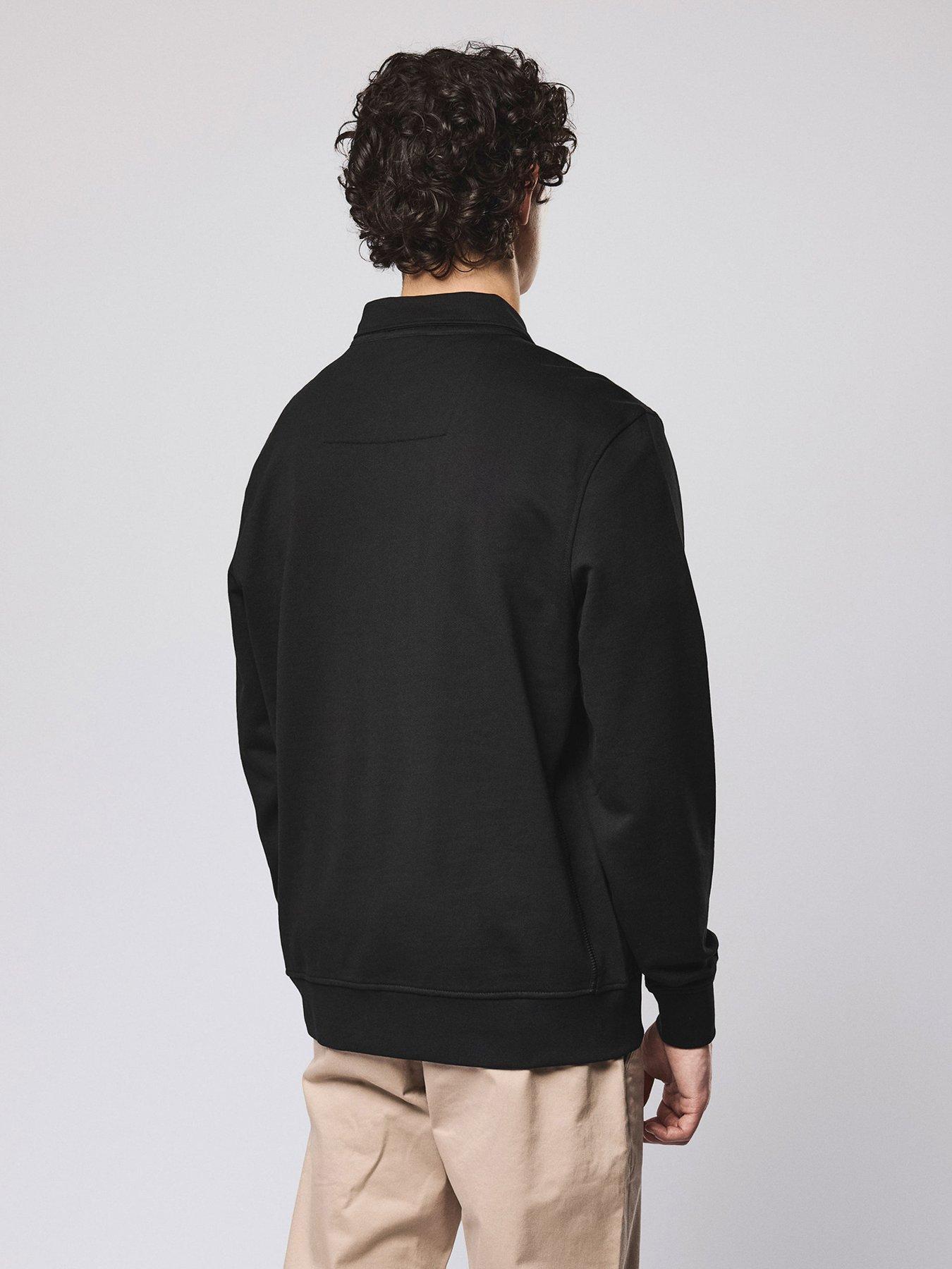 image of weekend-offender-weekend-offender-sidi-collared-sweatshirt-black