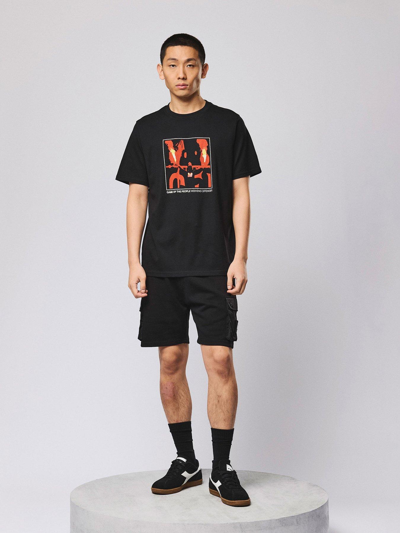 Image 1 of 7 of Weekend Offender Noreaster Technical Sweat Shorts - Black