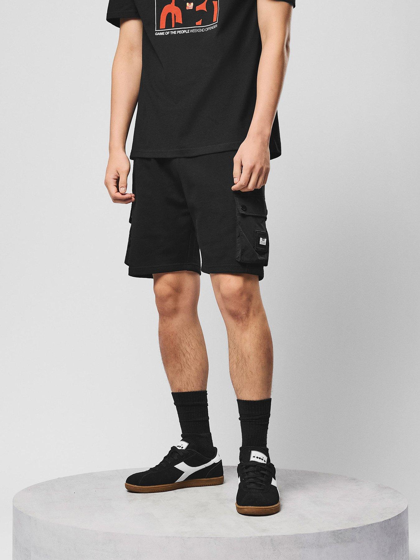 stillFront image of weekend-offender-weekend-offender-noreaster-technical-sweat-shorts-black