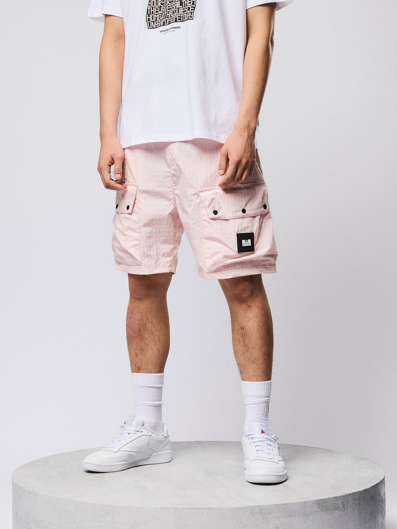 weekend-offender-weekend-offender-zemmouri-technical-multi-pocket-waterproof-shorts-light-pink