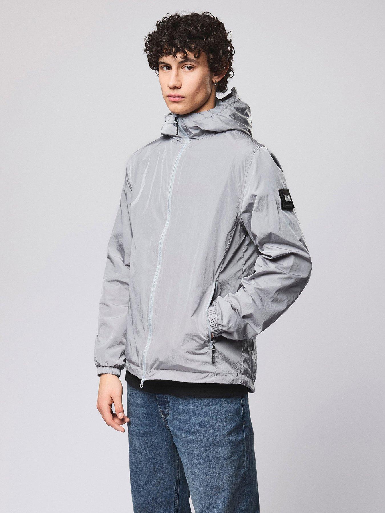  image of weekend-offender-weekend-offender-technician-zip-through-lightweight-jacket-grey