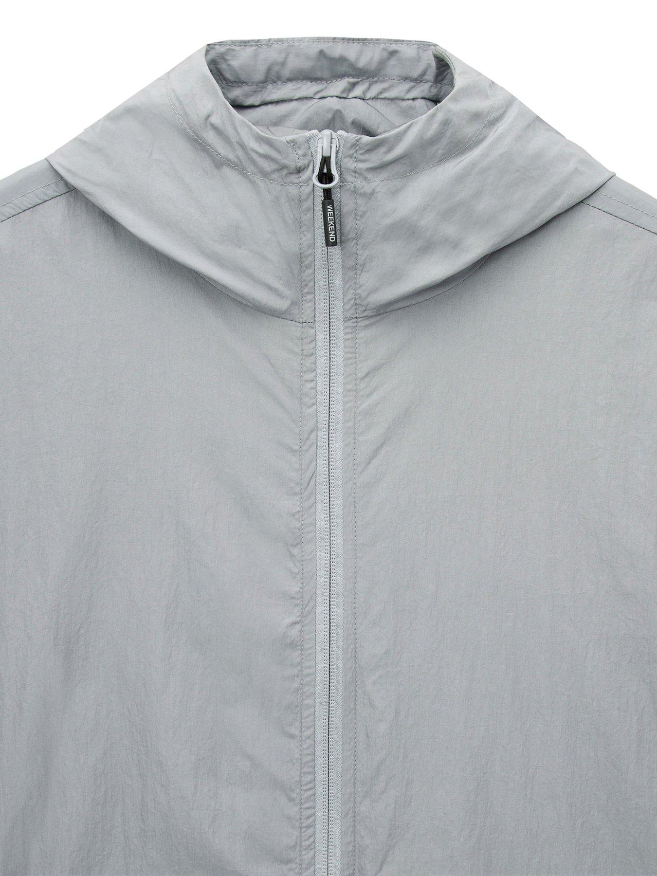  image of weekend-offender-weekend-offender-technician-zip-through-lightweight-jacket-grey