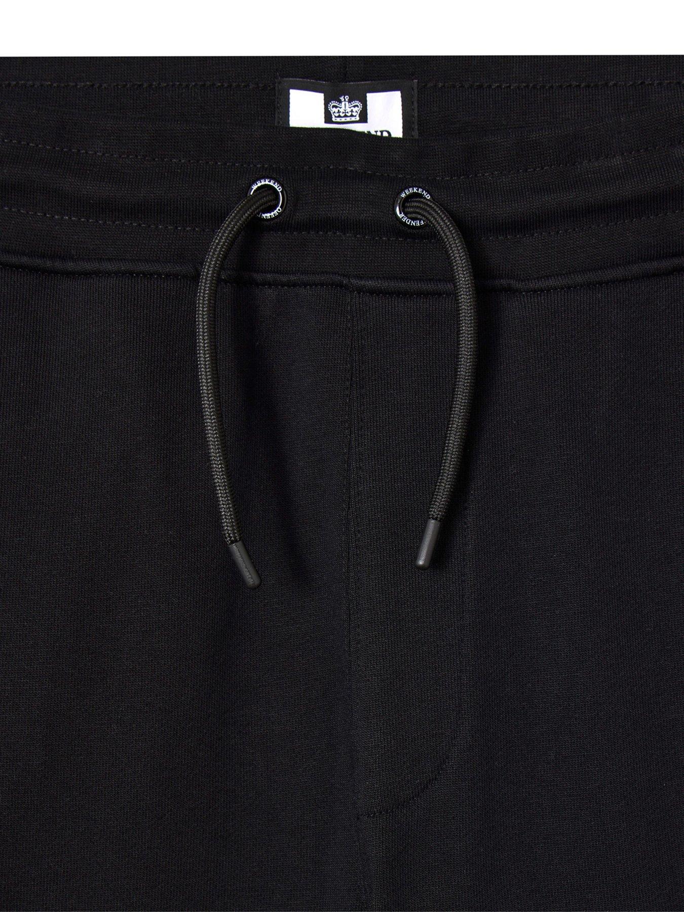  image of weekend-offender-hawkins-cargo-sweat-shorts-black