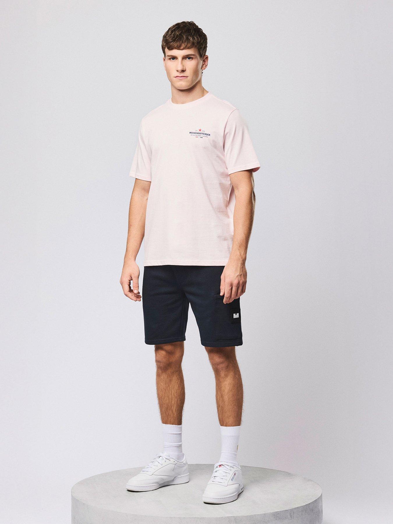 stillFront image of weekend-offender-hawkins-cargo-sweat-shorts-navy