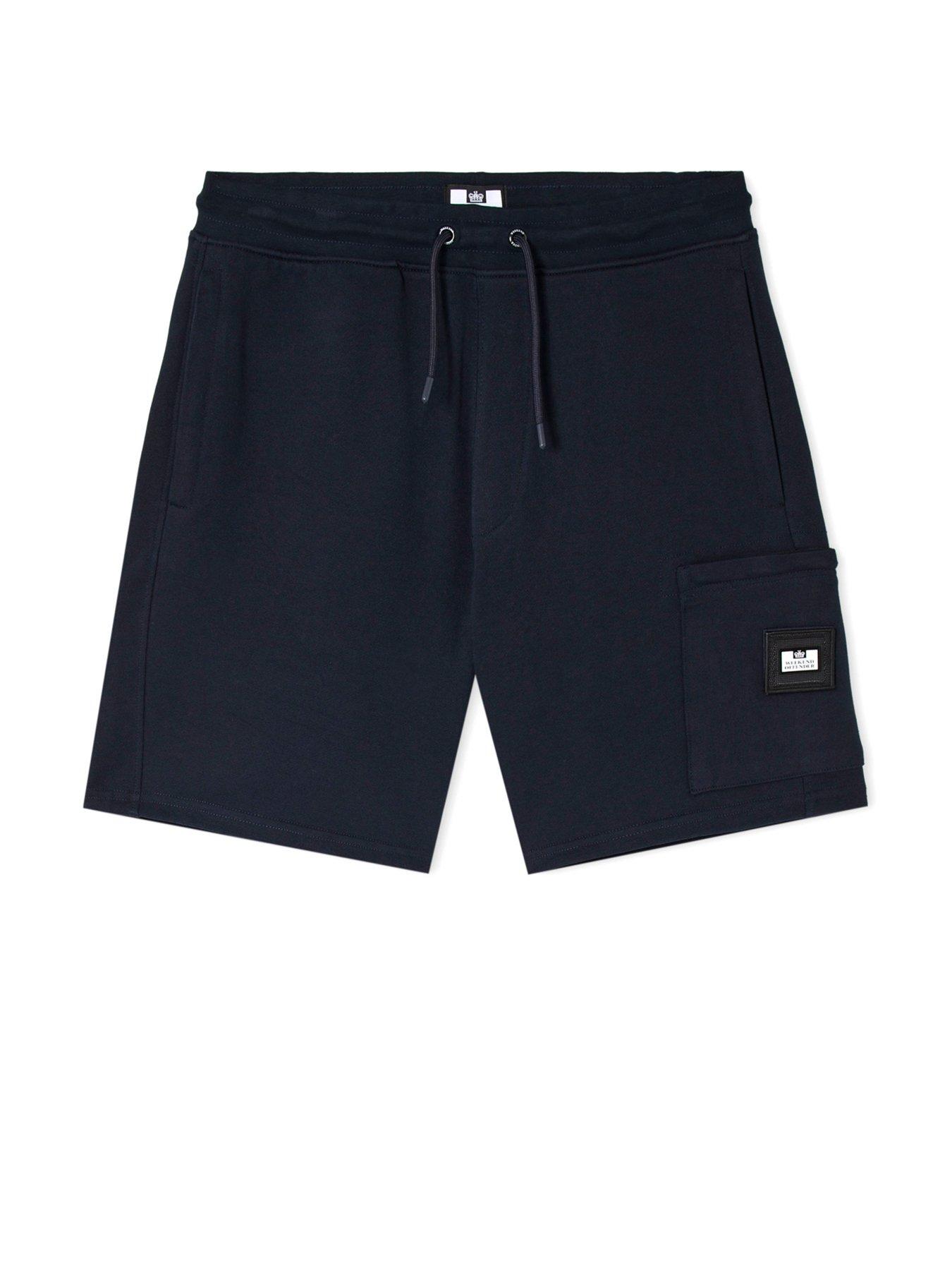  image of weekend-offender-hawkins-cargo-sweat-shorts-navy