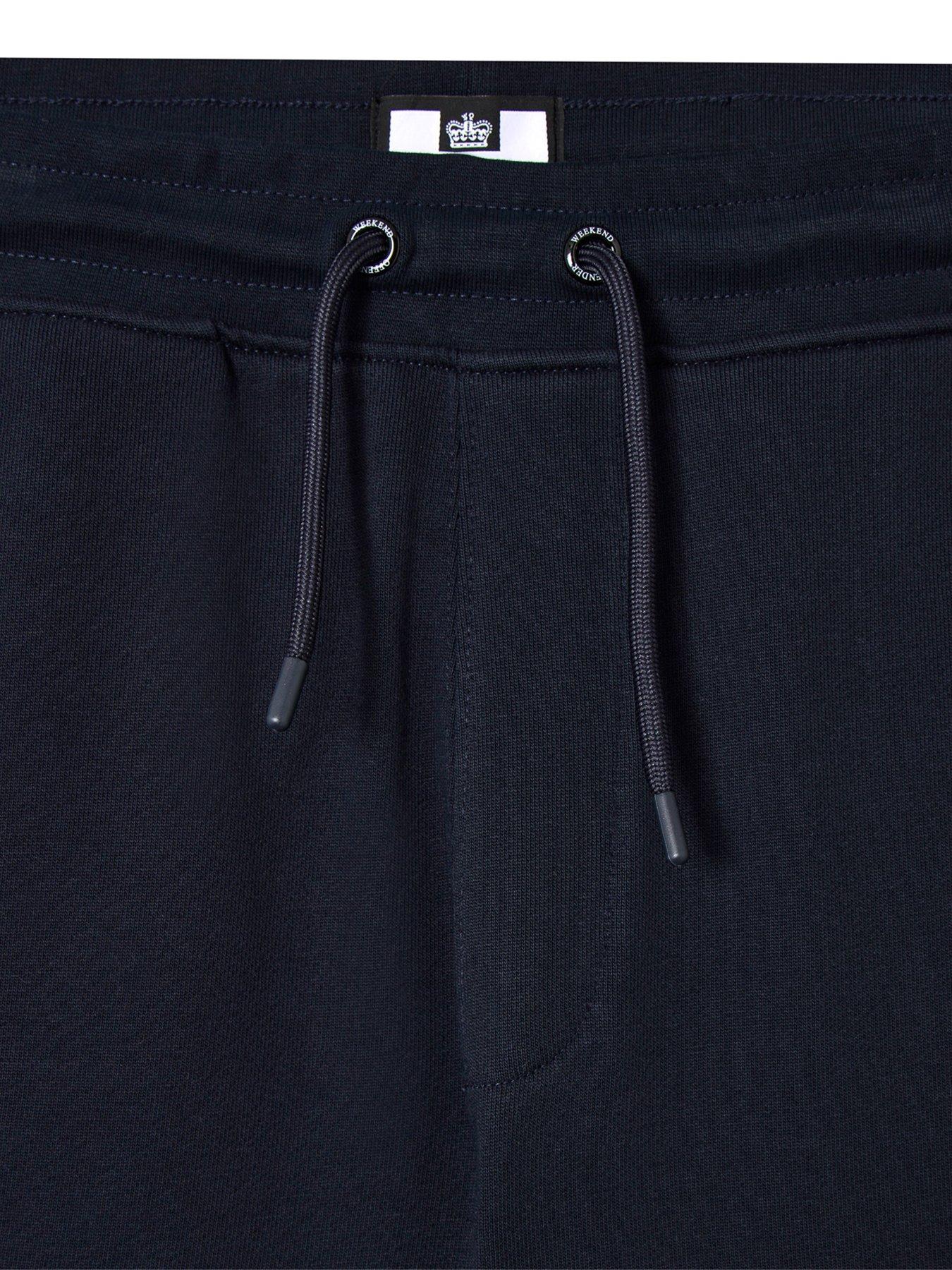  image of weekend-offender-hawkins-cargo-sweat-shorts-navy