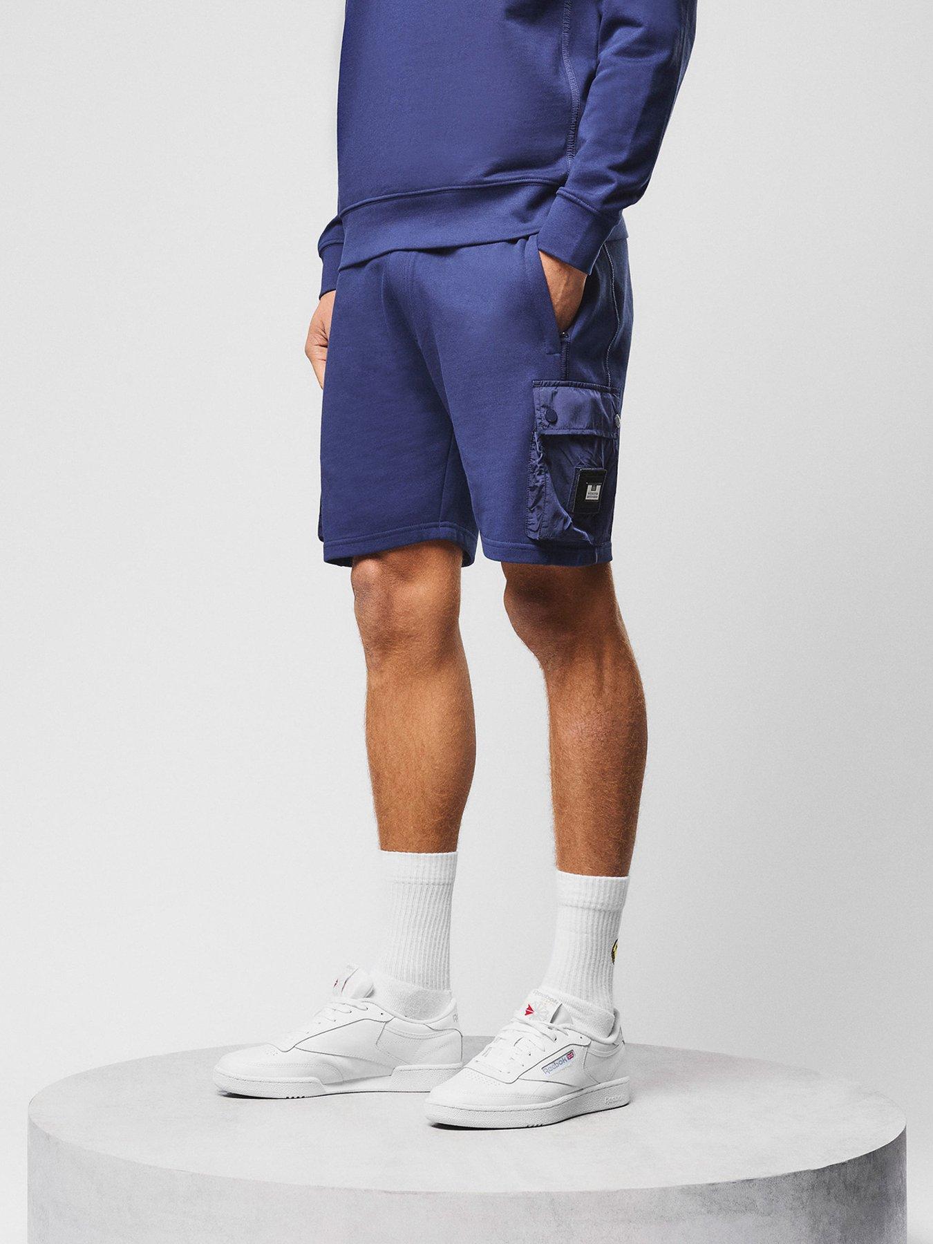  image of weekend-offender-weekend-offender-noreaster-technical-sweat-shorts-dark-blue