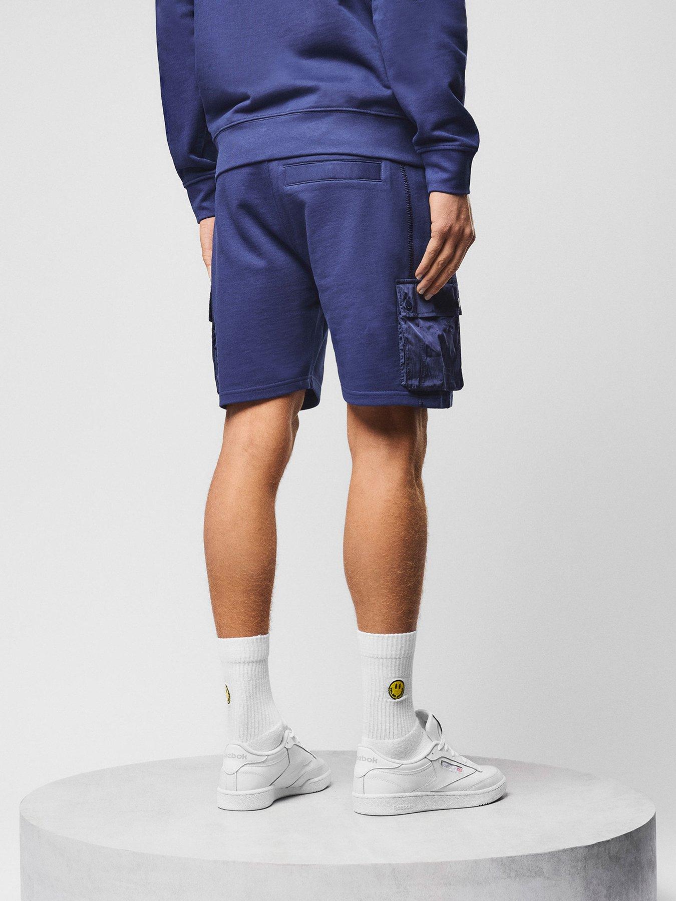  image of weekend-offender-weekend-offender-noreaster-technical-sweat-shorts-dark-blue
