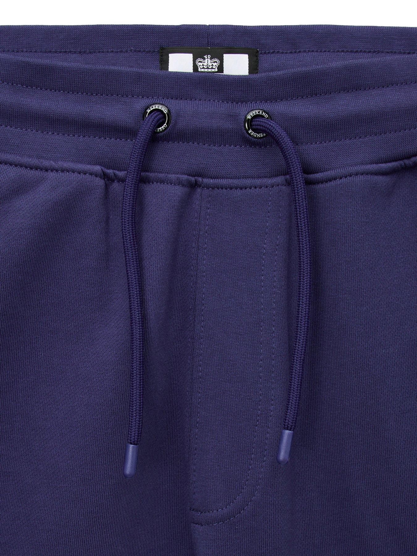  image of weekend-offender-weekend-offender-noreaster-technical-sweat-shorts-dark-blue