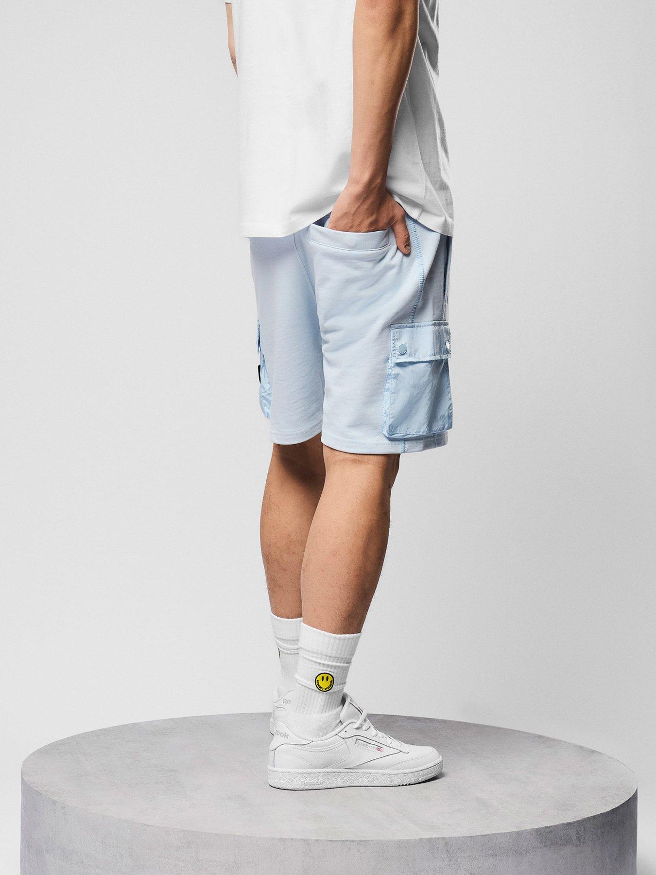  image of weekend-offender-weekend-offender-noreaster-technical-sweat-shorts-light-blue