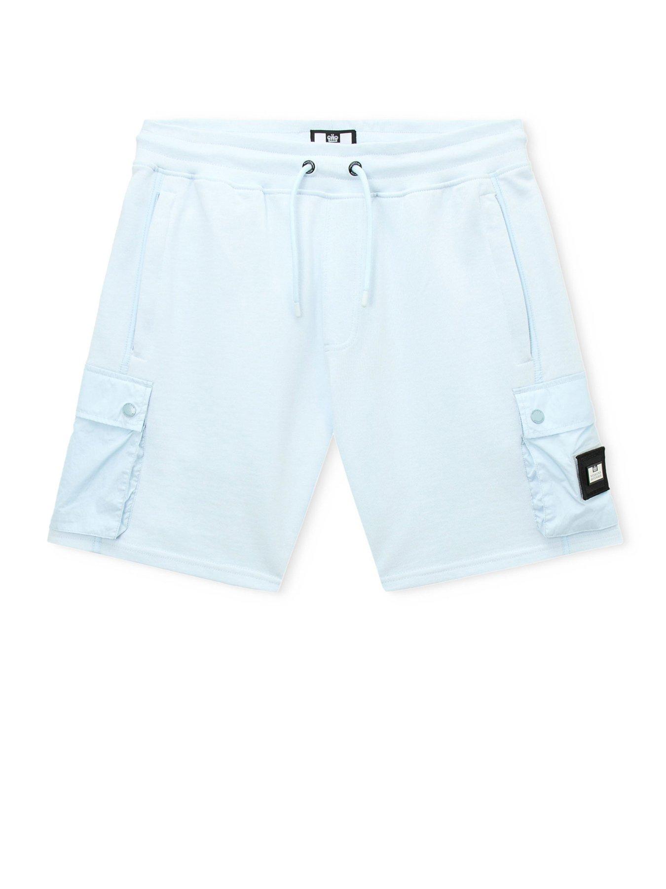  image of weekend-offender-weekend-offender-noreaster-technical-sweat-shorts-light-blue