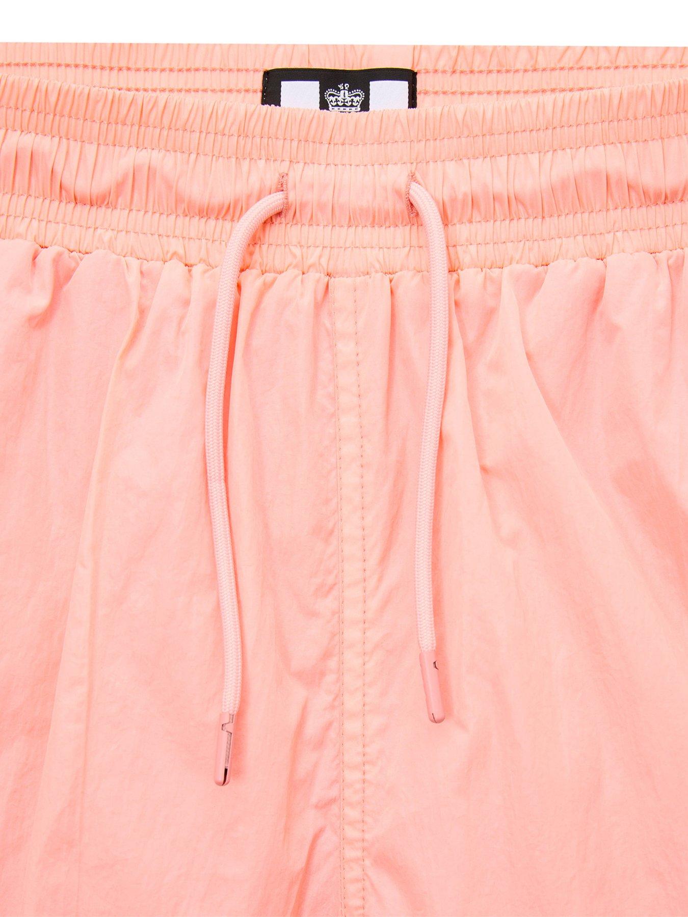  image of weekend-offender-weekend-offender-stacks-drawstring-swim-shorts-orange