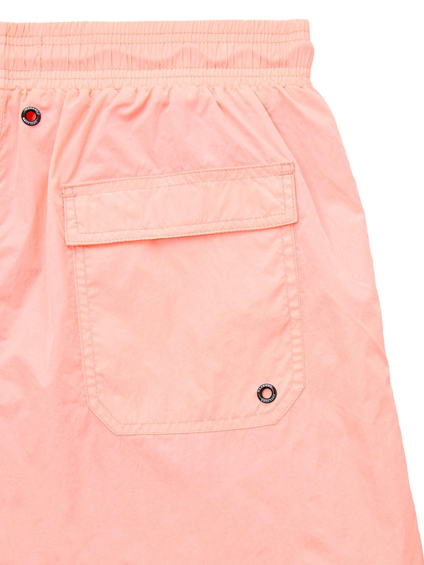  image of weekend-offender-weekend-offender-stacks-drawstring-swim-shorts-orange