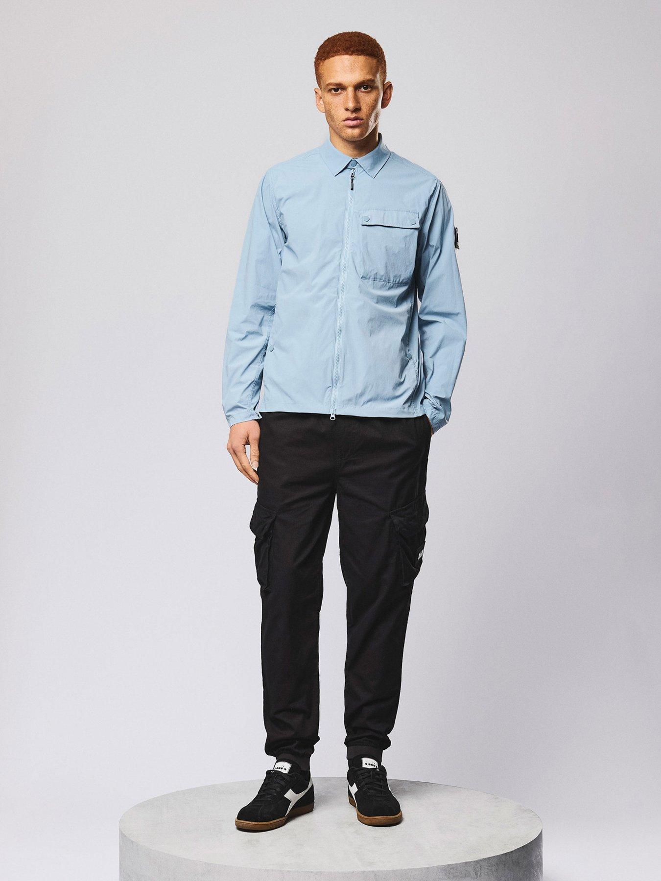  image of weekend-offender-southbank-technical-overshirt-blue
