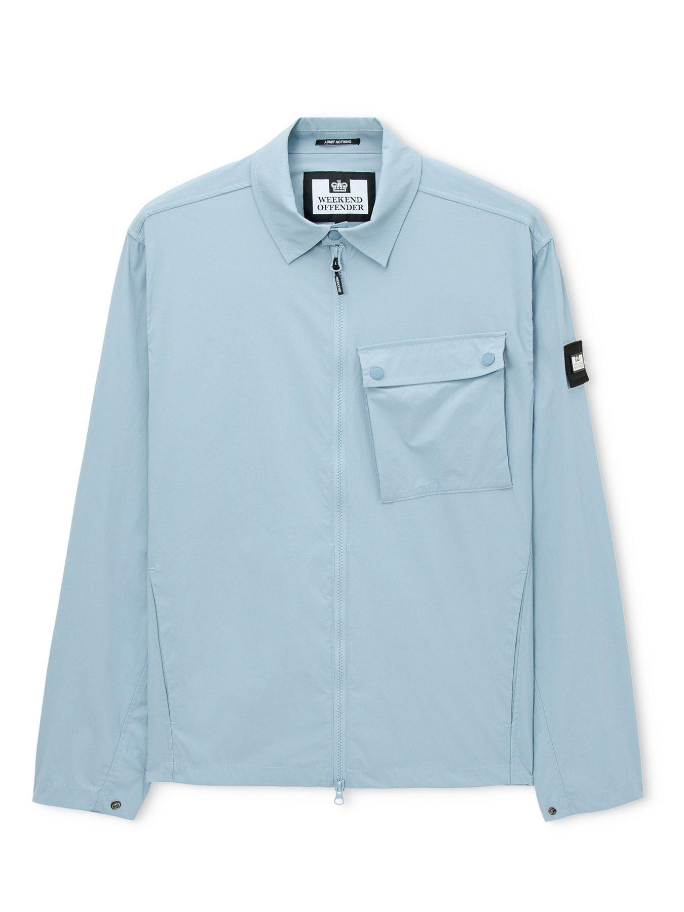 Image 4 of 6 of Weekend Offender Southbank Technical Overshirt - Blue