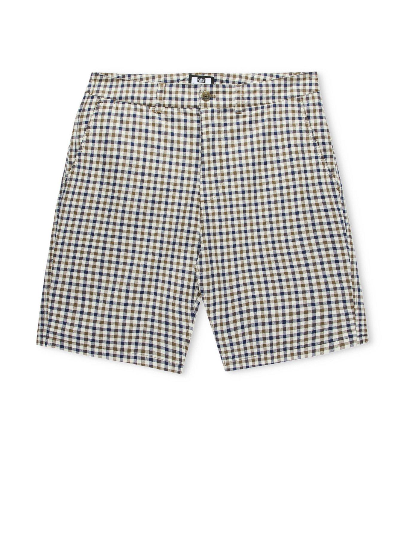  image of weekend-offender-weekend-offender-ivan-check-shorts-multi