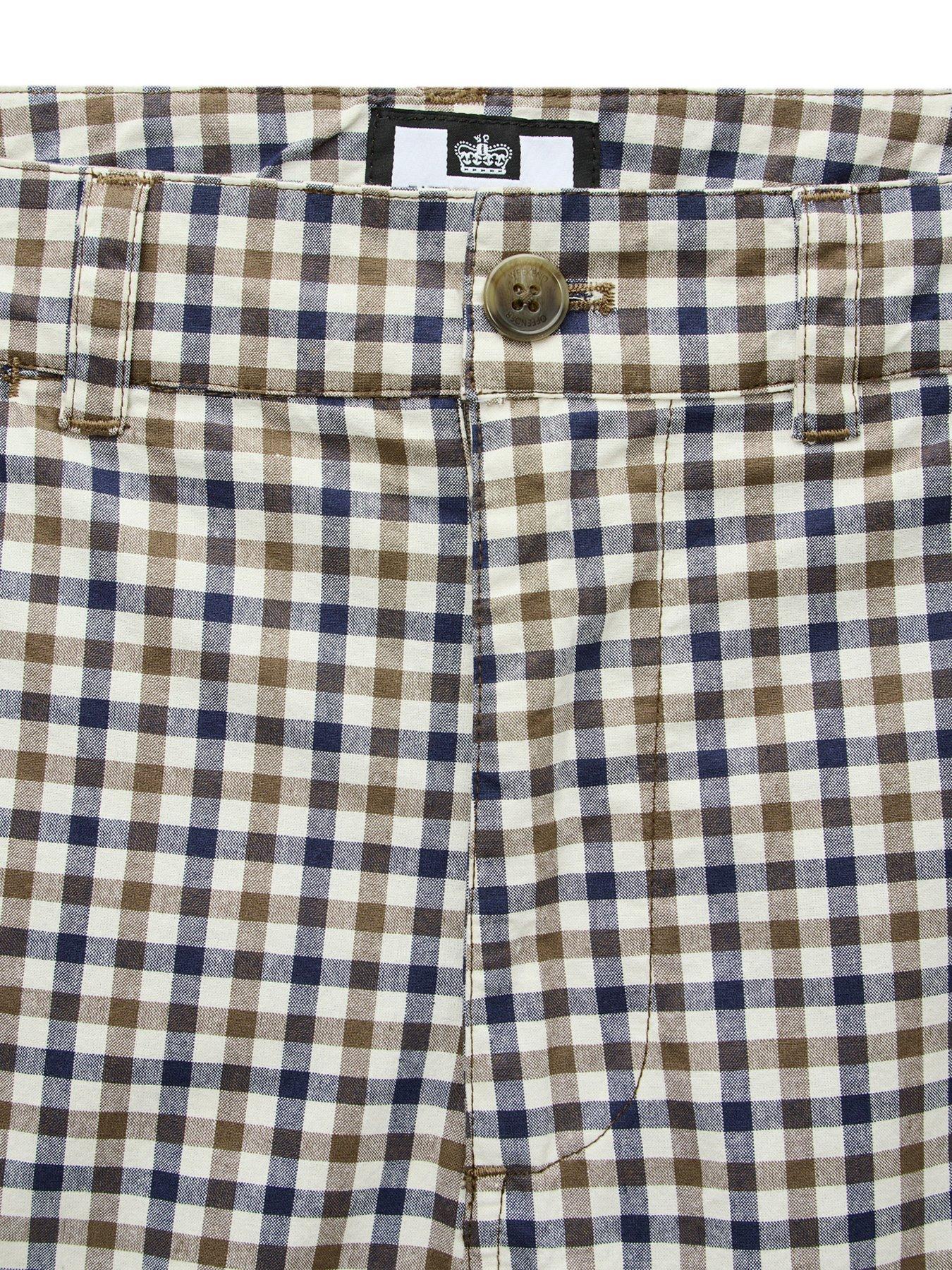  image of weekend-offender-weekend-offender-ivan-check-shorts-multi