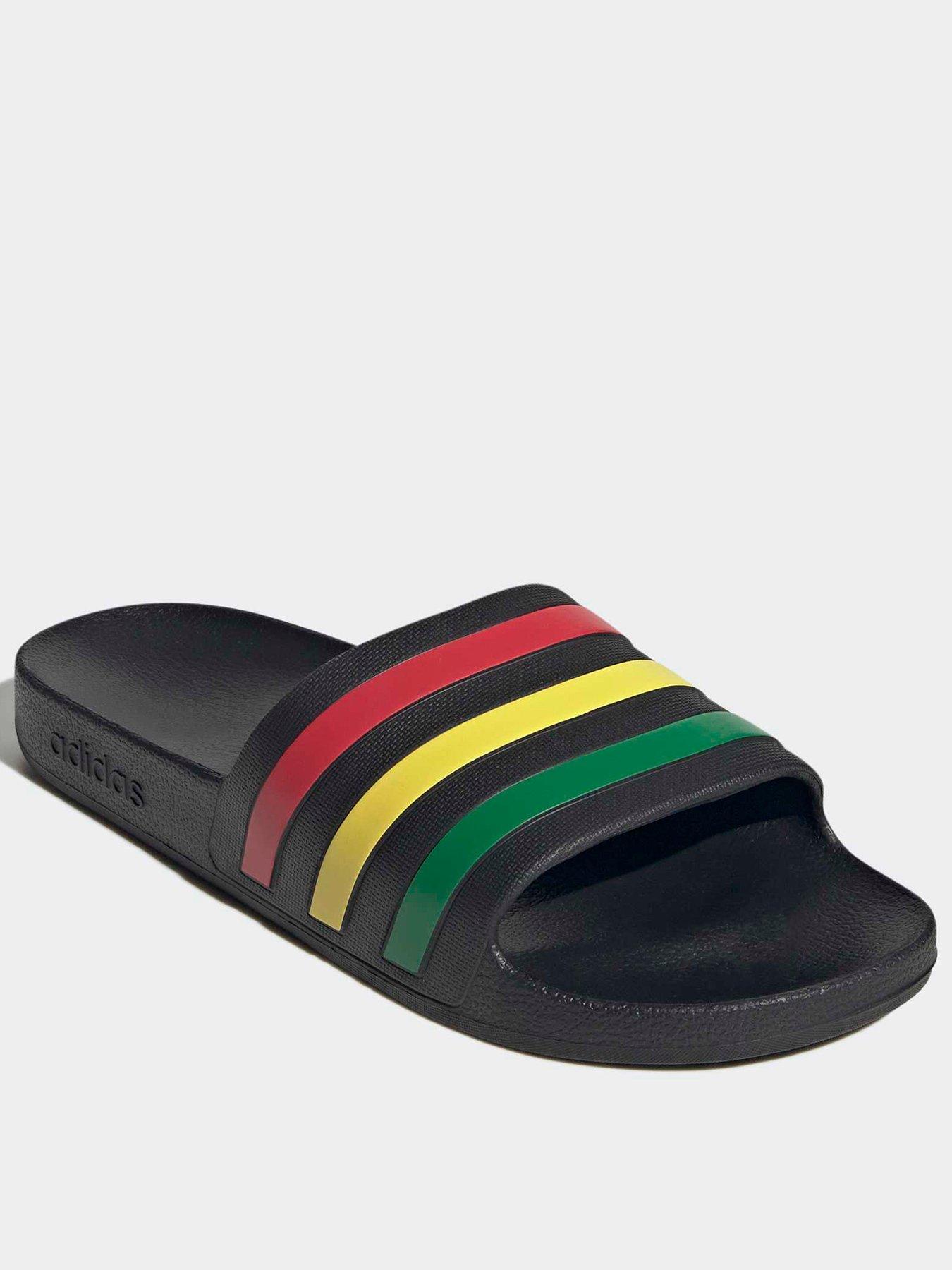 adidas Sportswear Mens Adilette Aqua Slides - Black