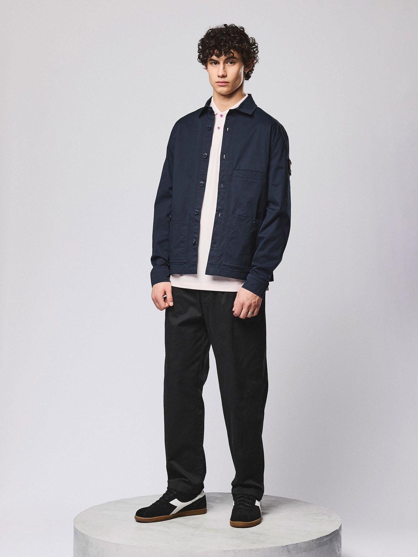 stillFront image of weekend-offender-weekend-offender-jerada-button-up-overshirt-navy
