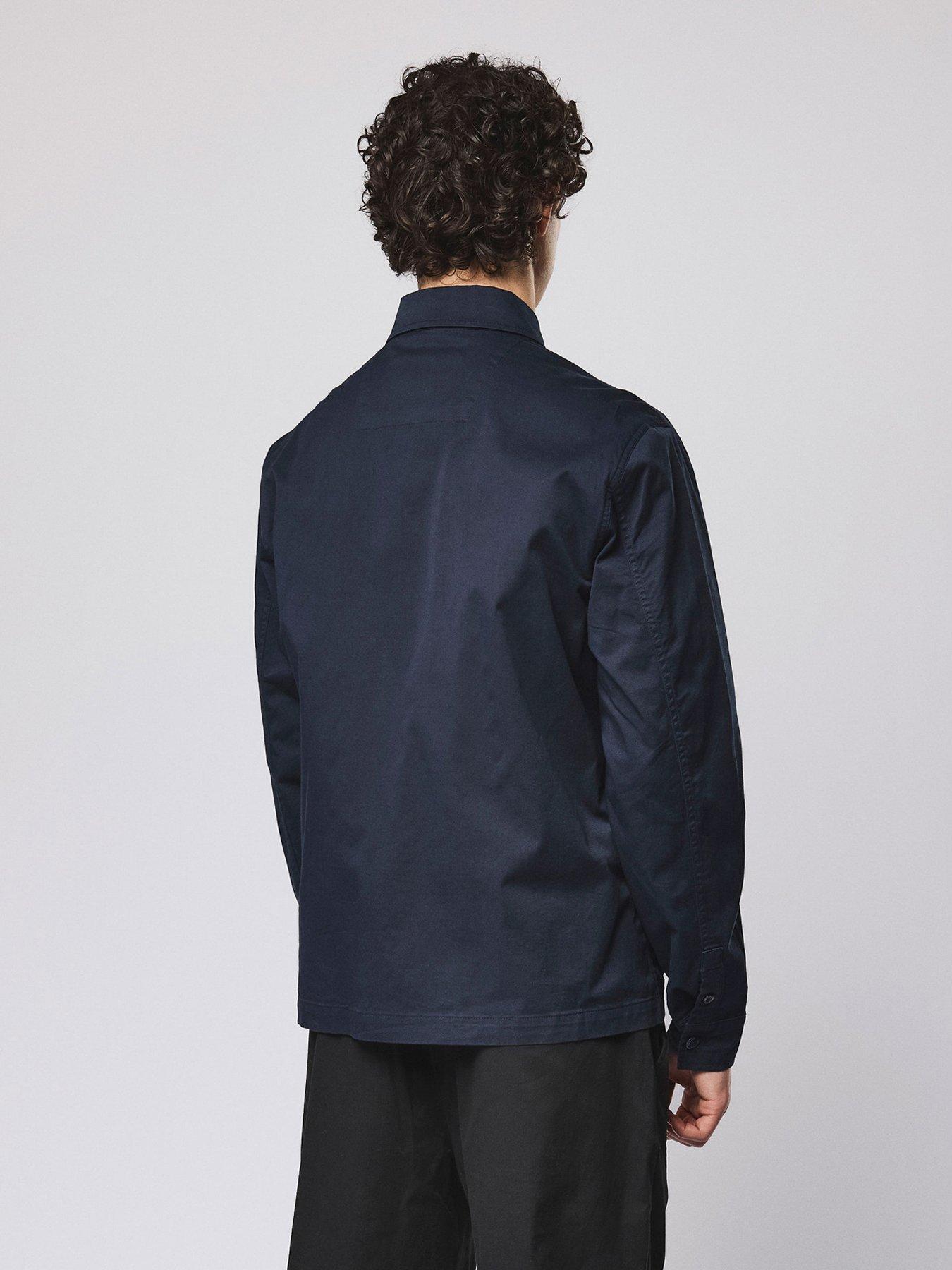  image of weekend-offender-weekend-offender-jerada-button-up-overshirt-navy