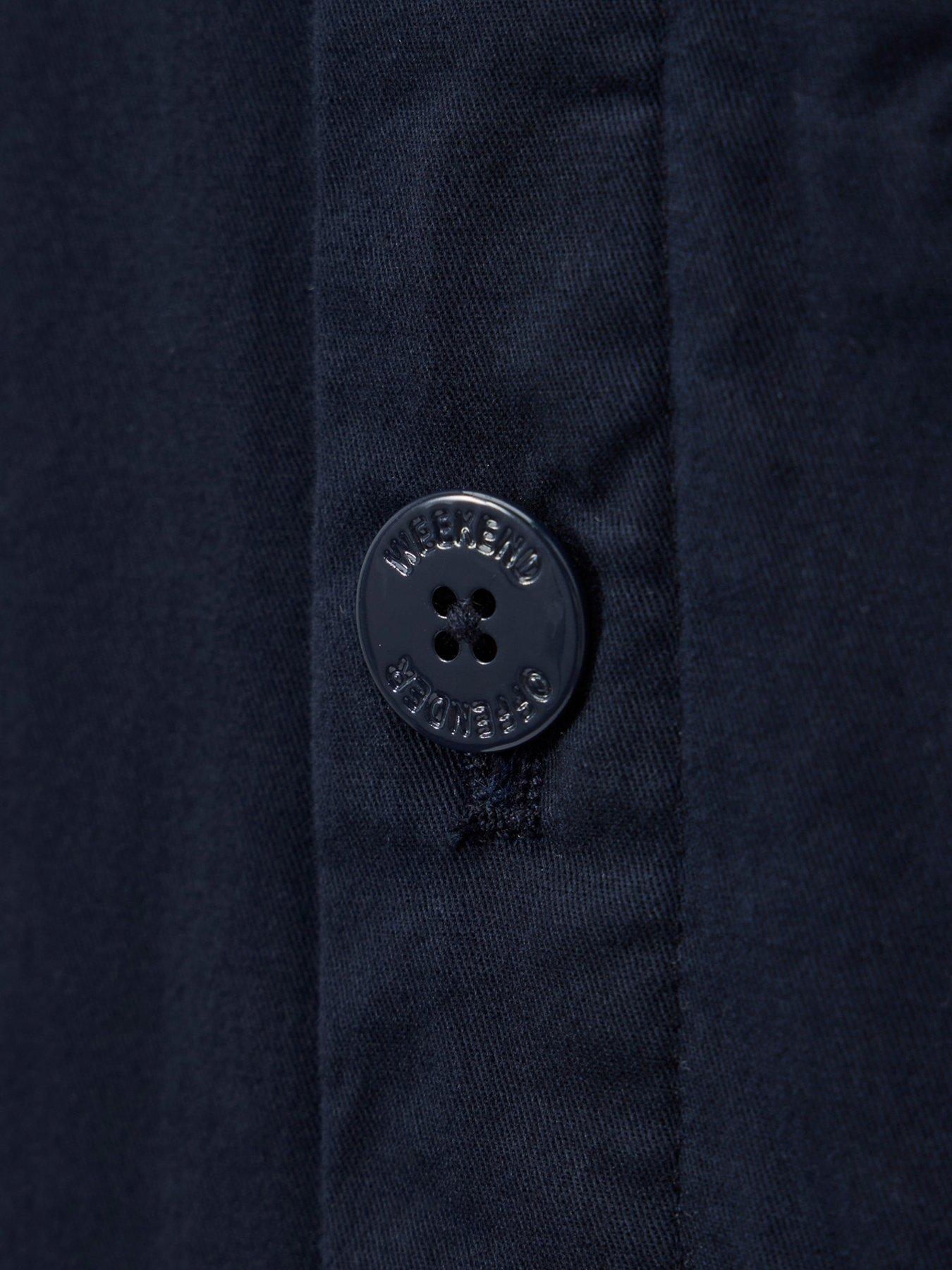  image of weekend-offender-weekend-offender-jerada-button-up-overshirt-navy