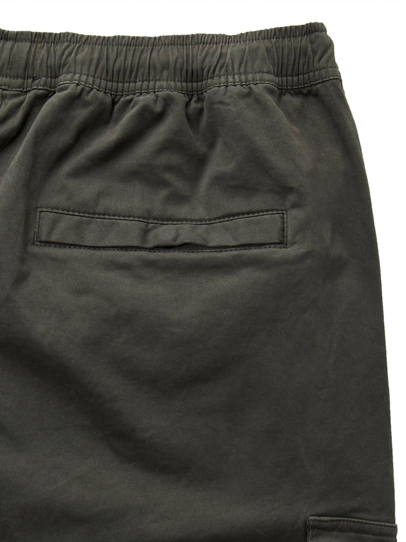 Image 6 of 6 of Weekend Offender Eldon Woven Cargo Trousers - Green