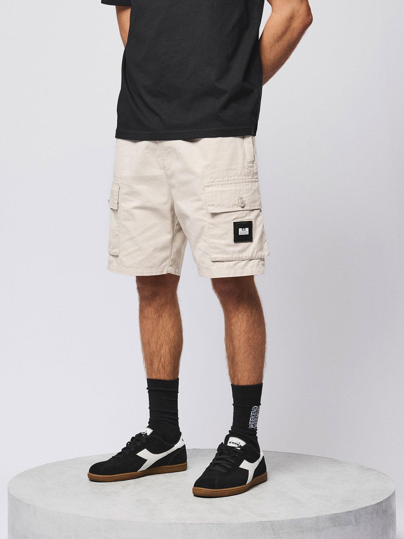  image of weekend-offender-scopello-drawstring-shorts-beige